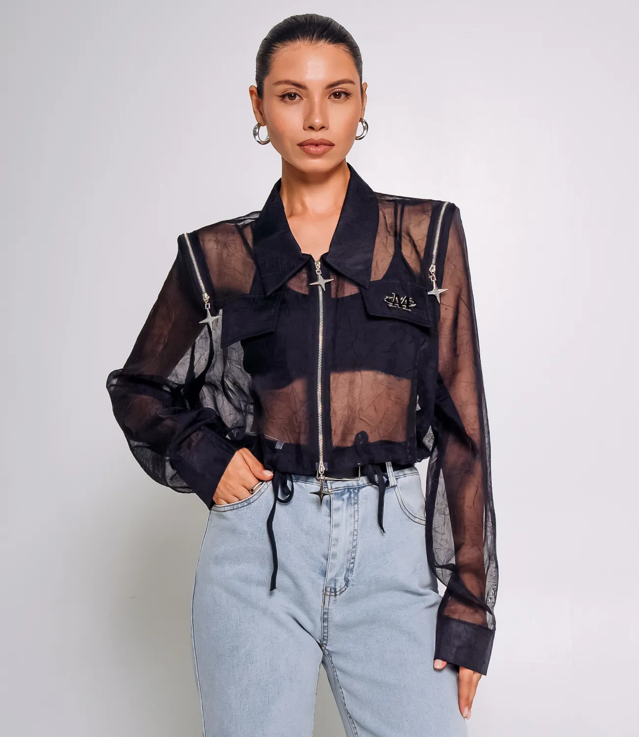 Ветровка #КТ1293, чёрный - фото 1