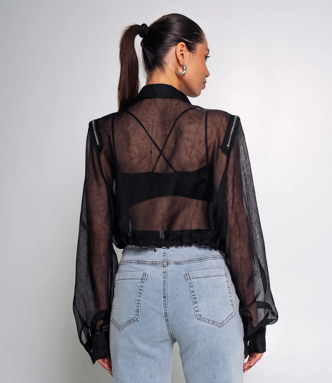 Ветровка #КТ1293, чёрный - фото 3