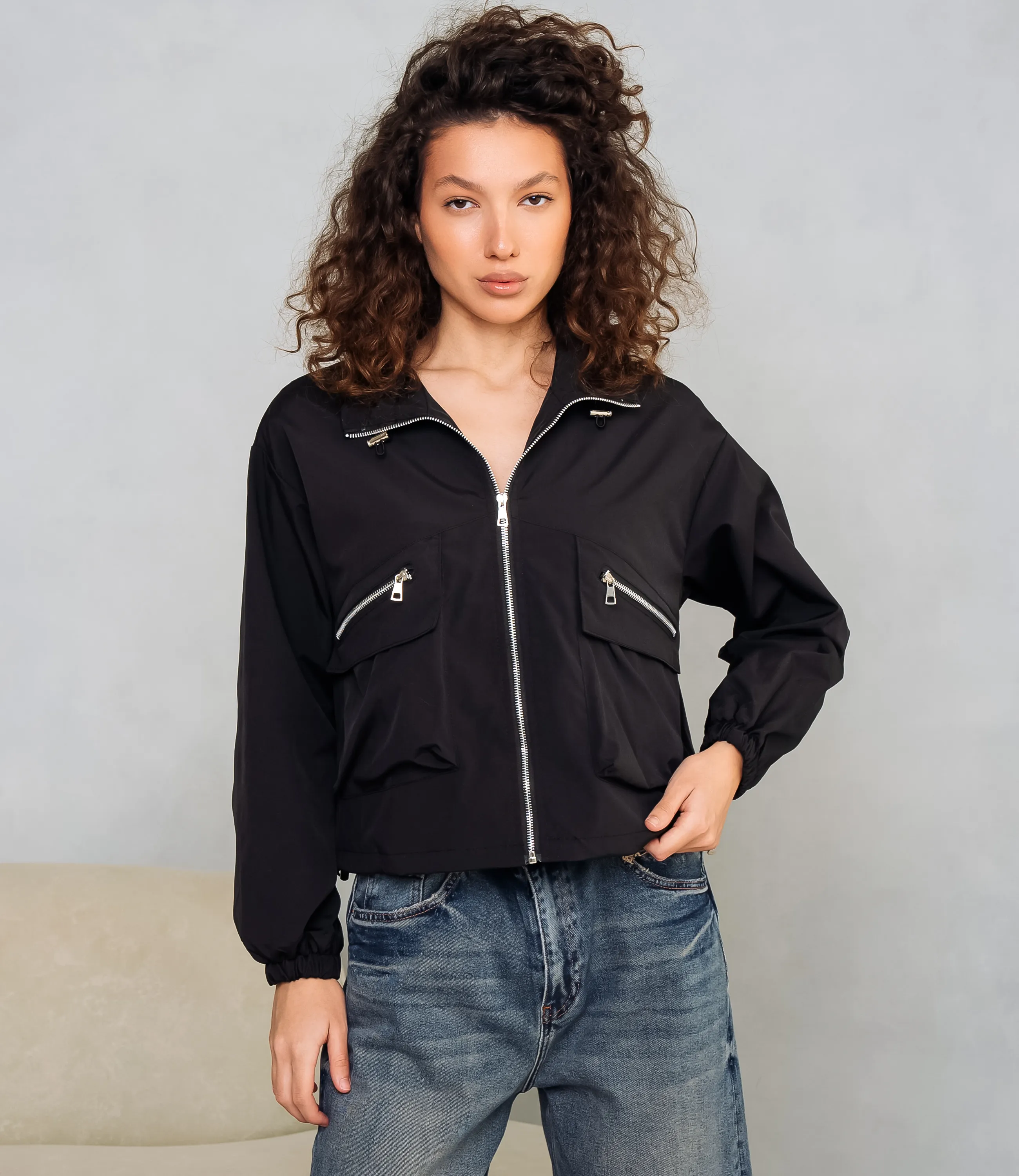 Ветровка #КТ713, чёрный - фото 1