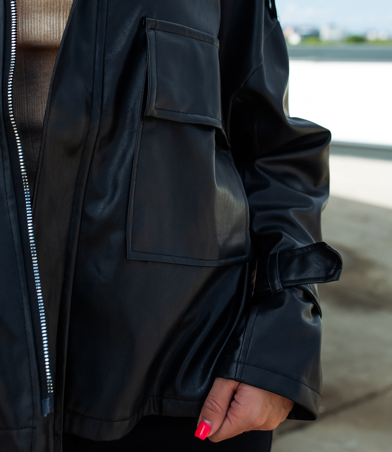 Куртка #КТ413, чёрный - фото 5
