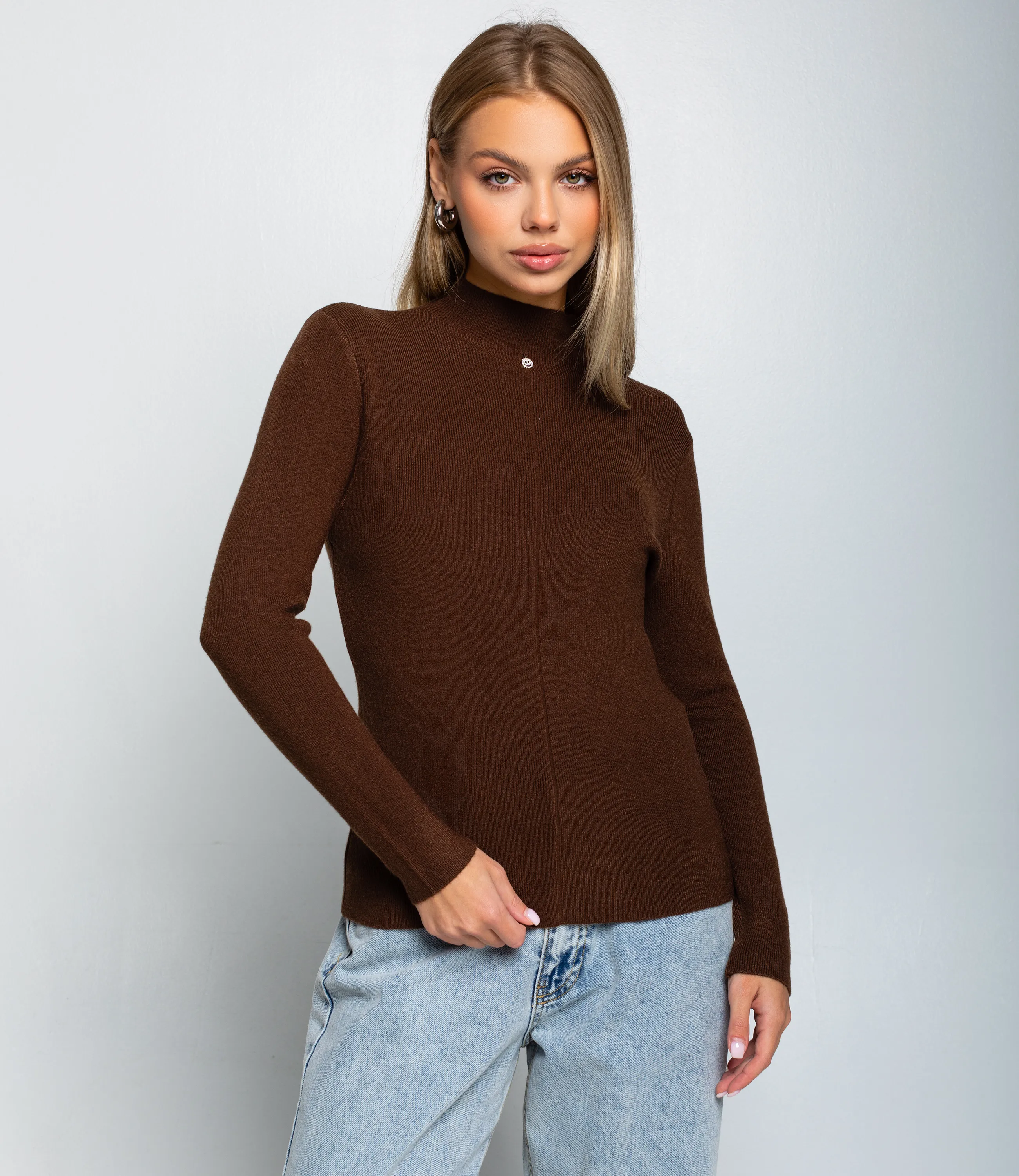 Водолазка #КТ10 (14), тёмно-коричневый - фото 1