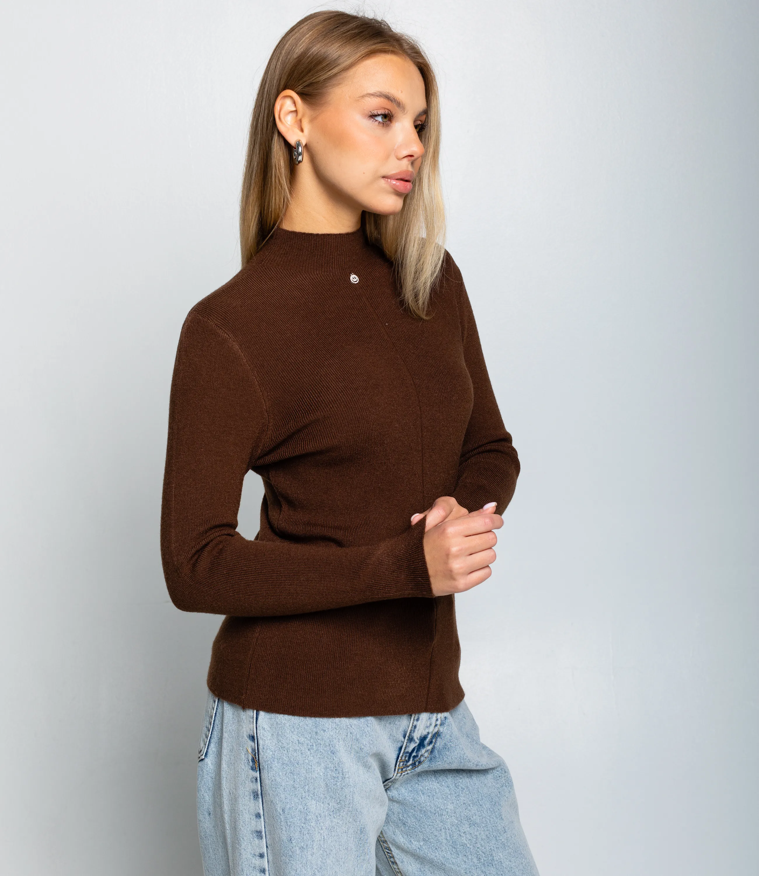 Водолазка #КТ10 (14), тёмно-коричневый - фото 2