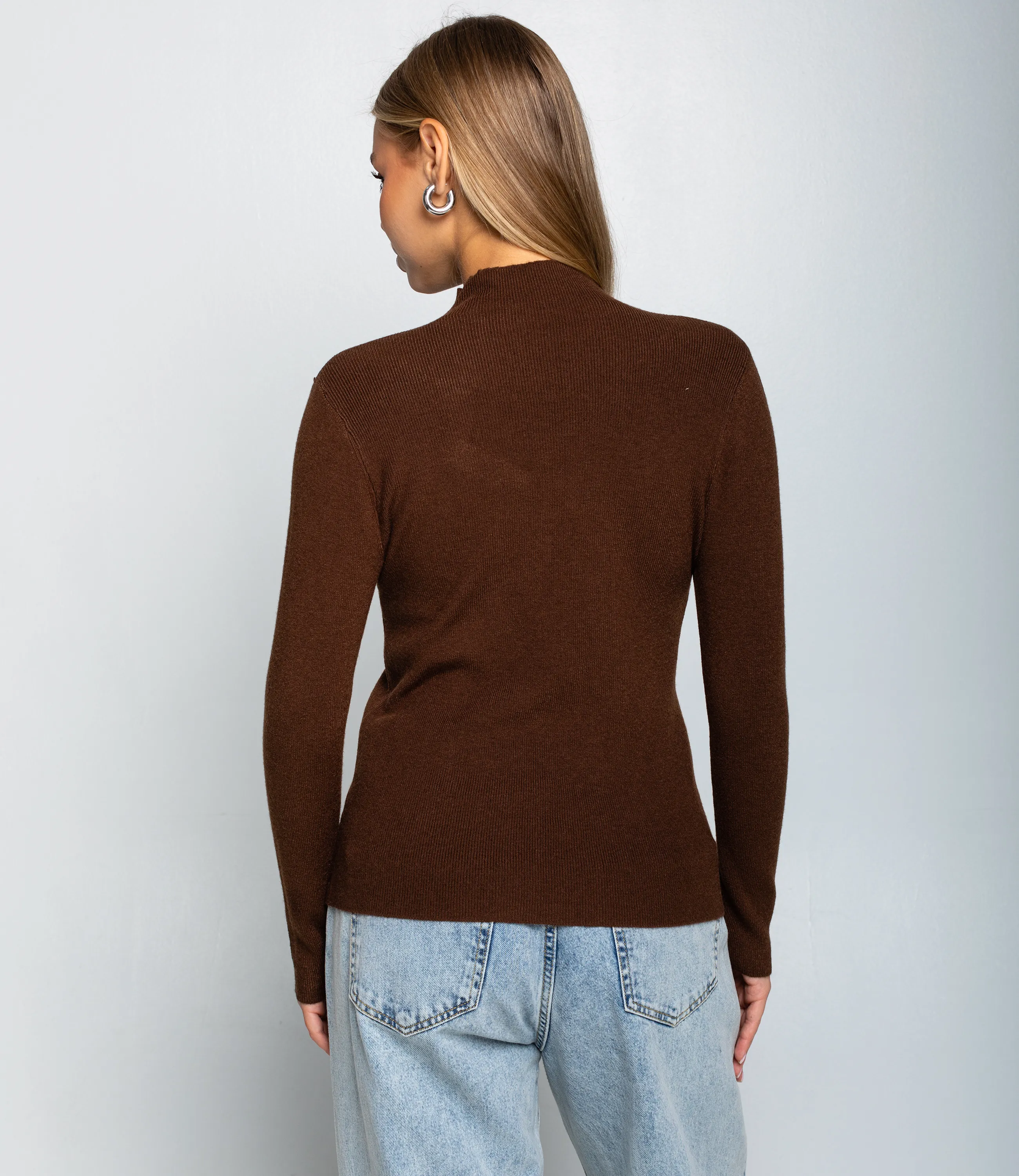 Водолазка #КТ10 (14), тёмно-коричневый - фото 3