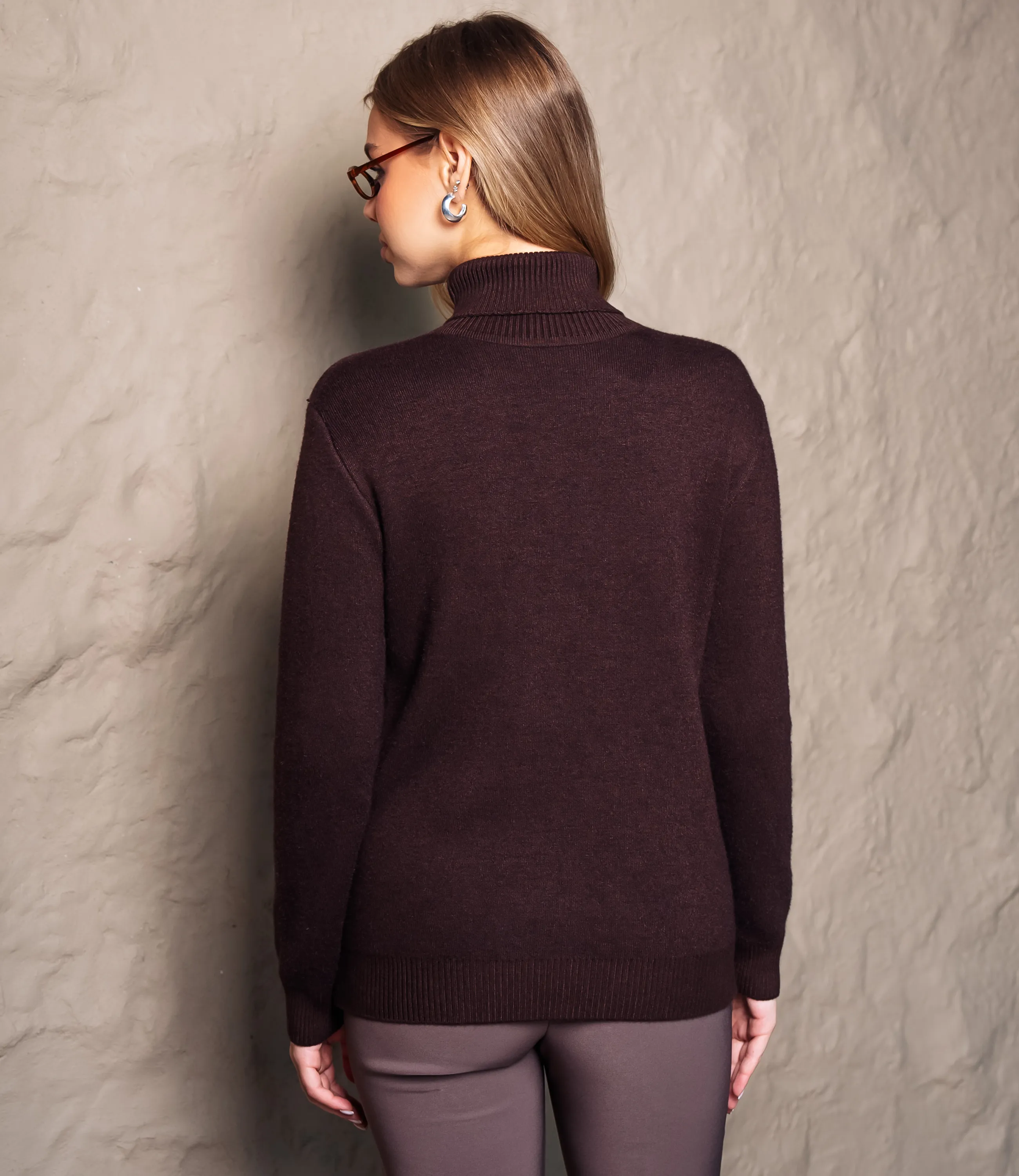 Водолазка #КТ881 (7), шоколадный  - фото 3