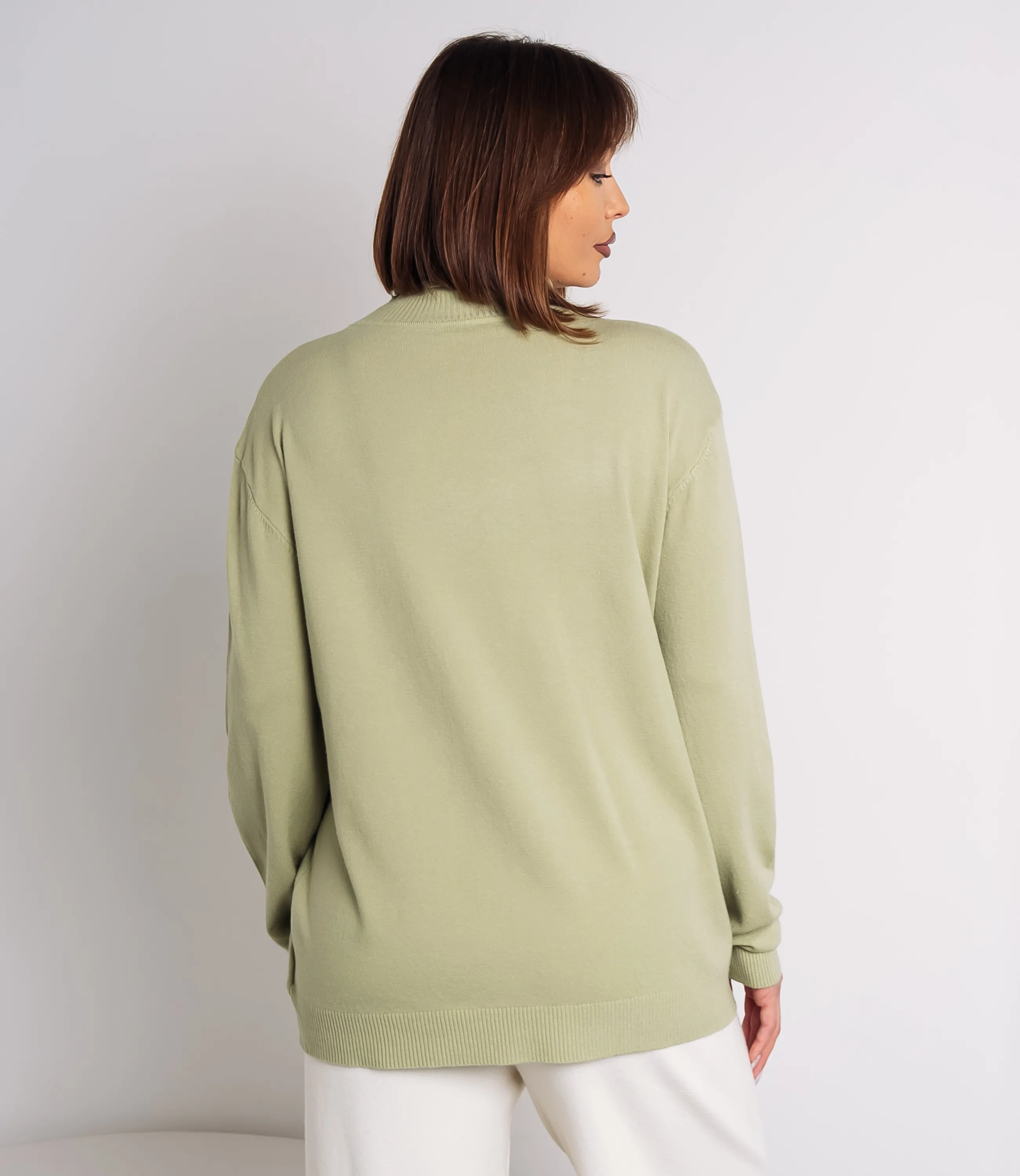 Водолазка #ОКТ08, фисташковый - фото 3