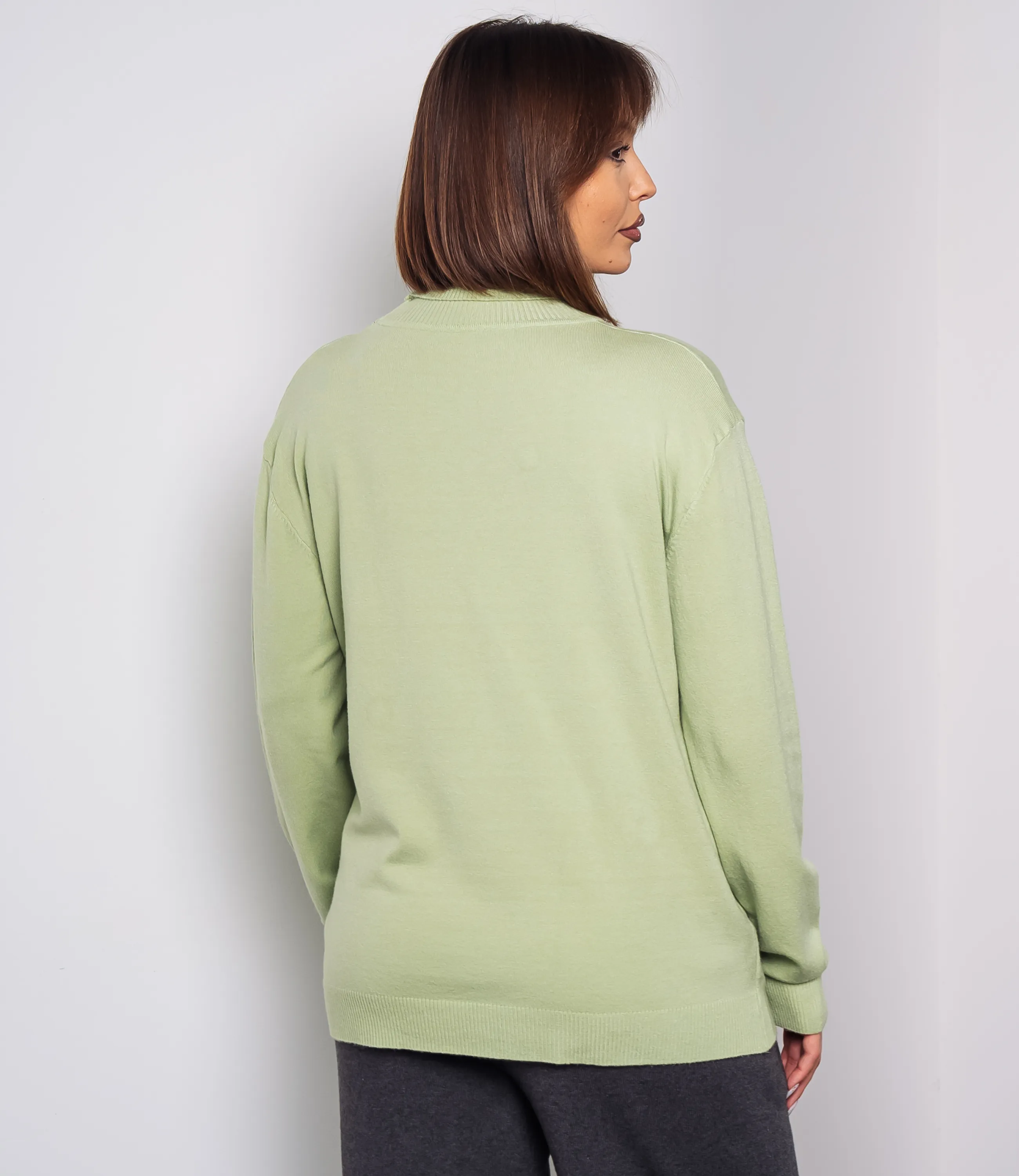 Водолазка #ОКТ08, салатовый - фото 3