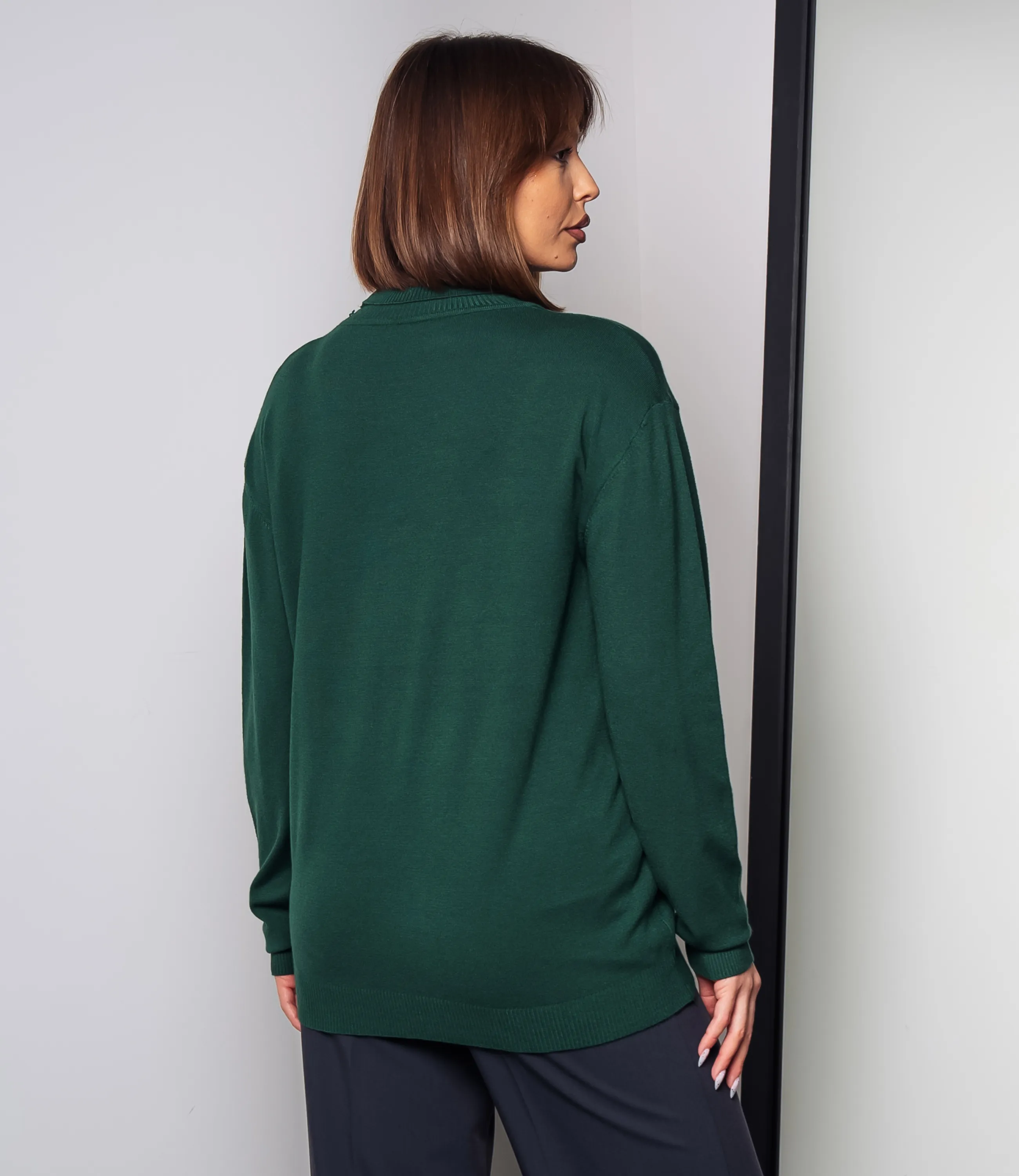 Водолазка #ОКТ08, тёмно-зелёный - фото 3