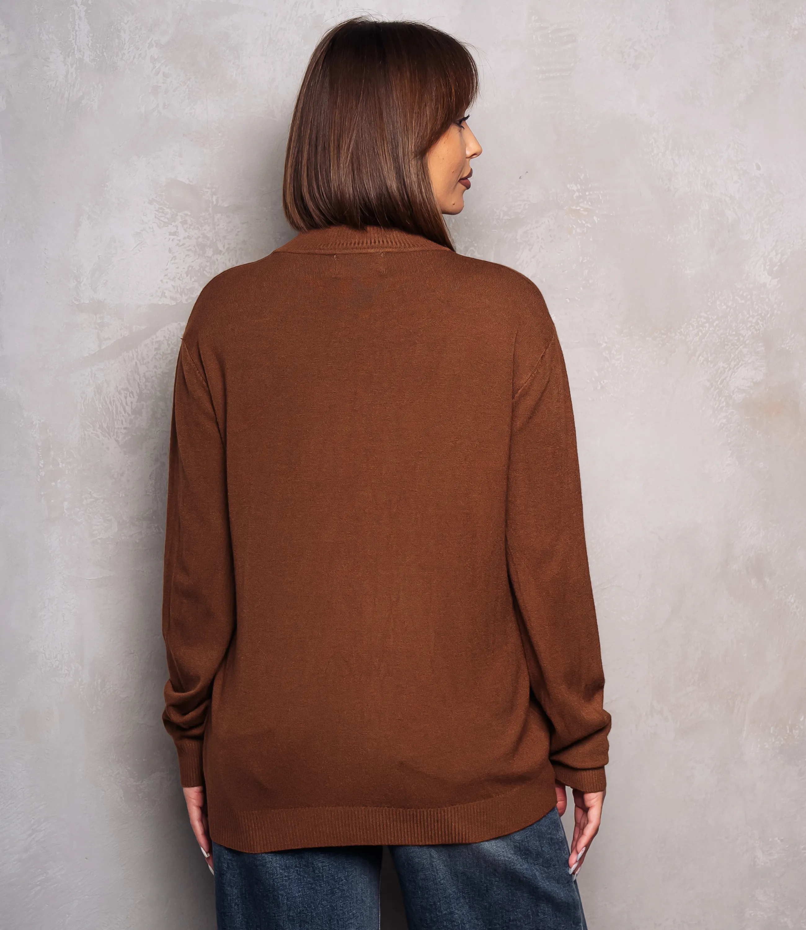 Водолазка #ОКТ07, шоколадный - фото 3