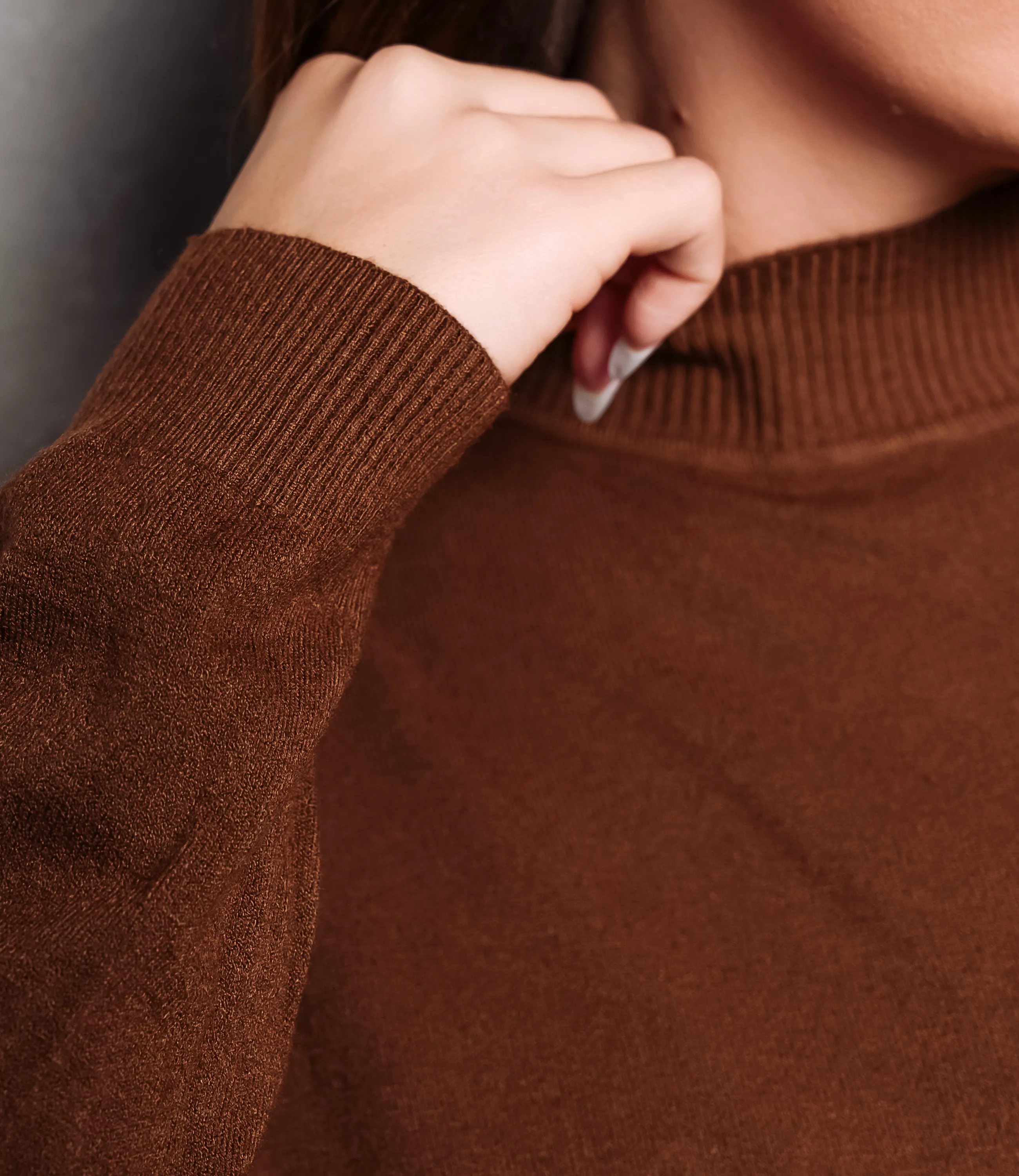 Водолазка #ОКТ07, шоколадный - фото 5