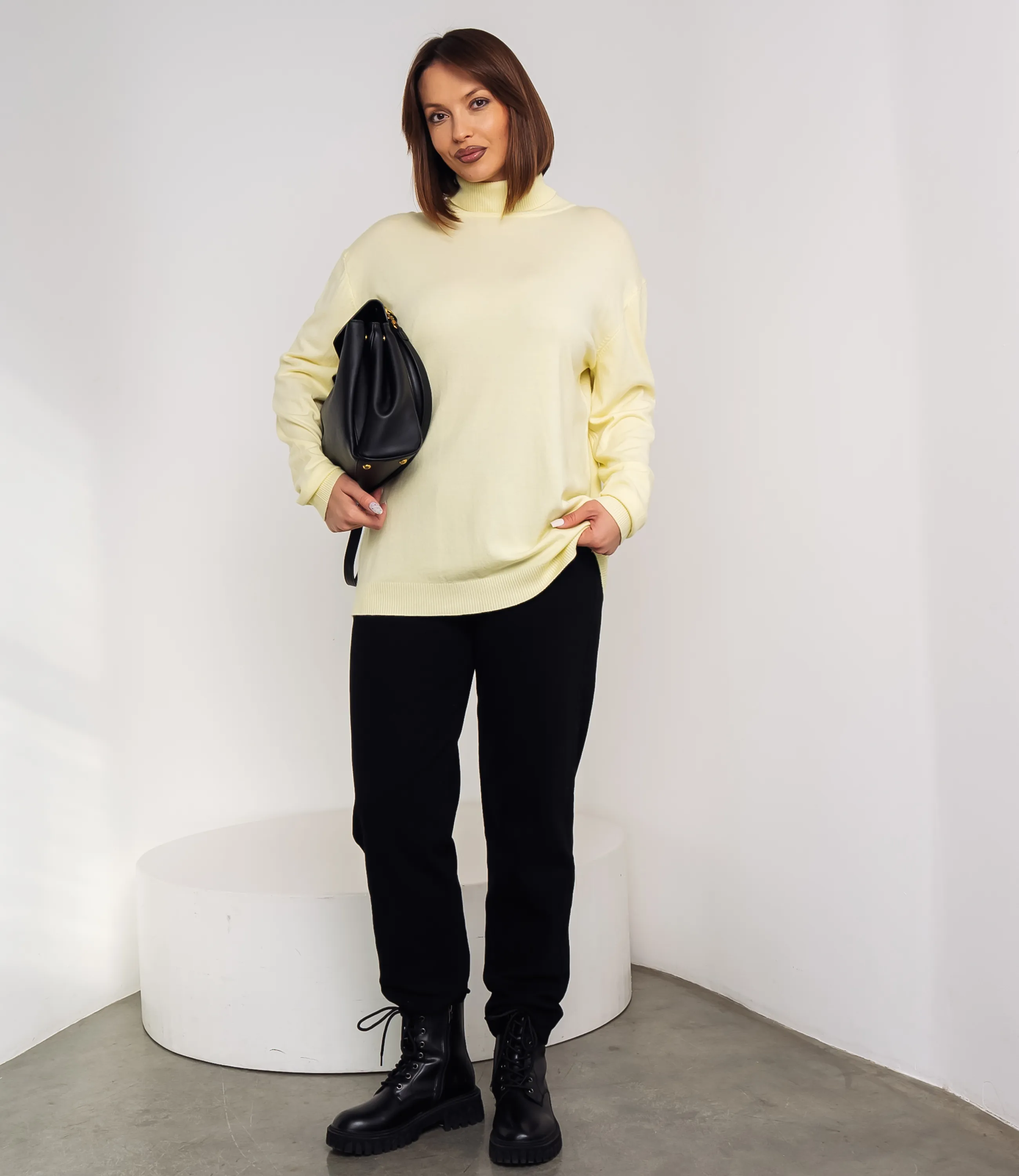 Водолазка #ОКТ08, светло-жёлтый - фото 4