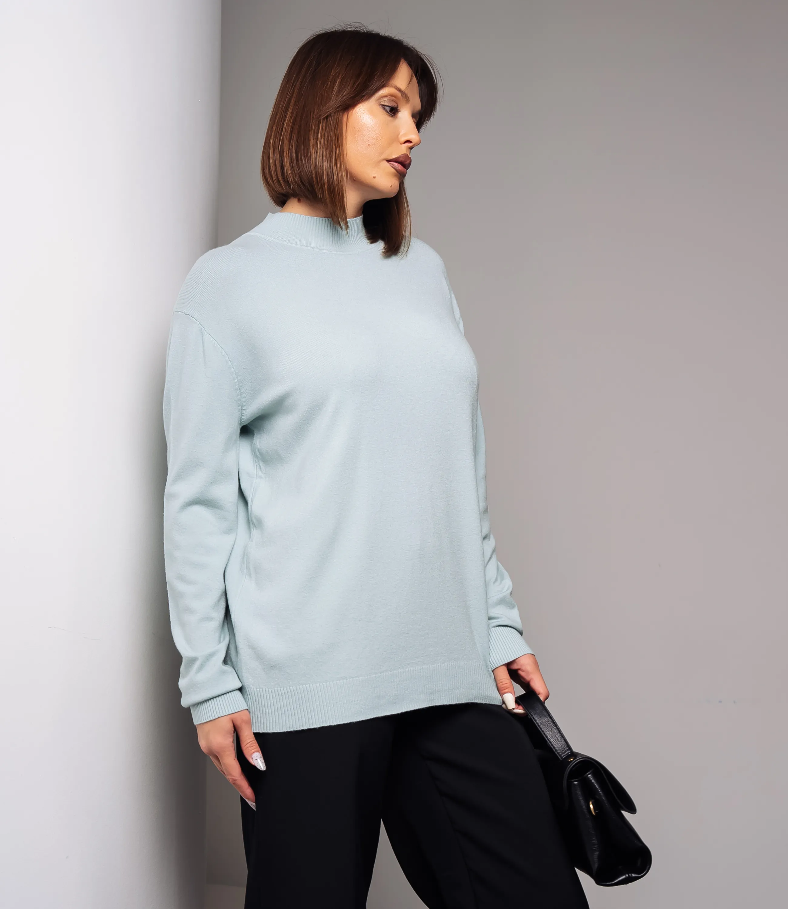 Водолазка #ОКТ07, ментоловый - фото 2