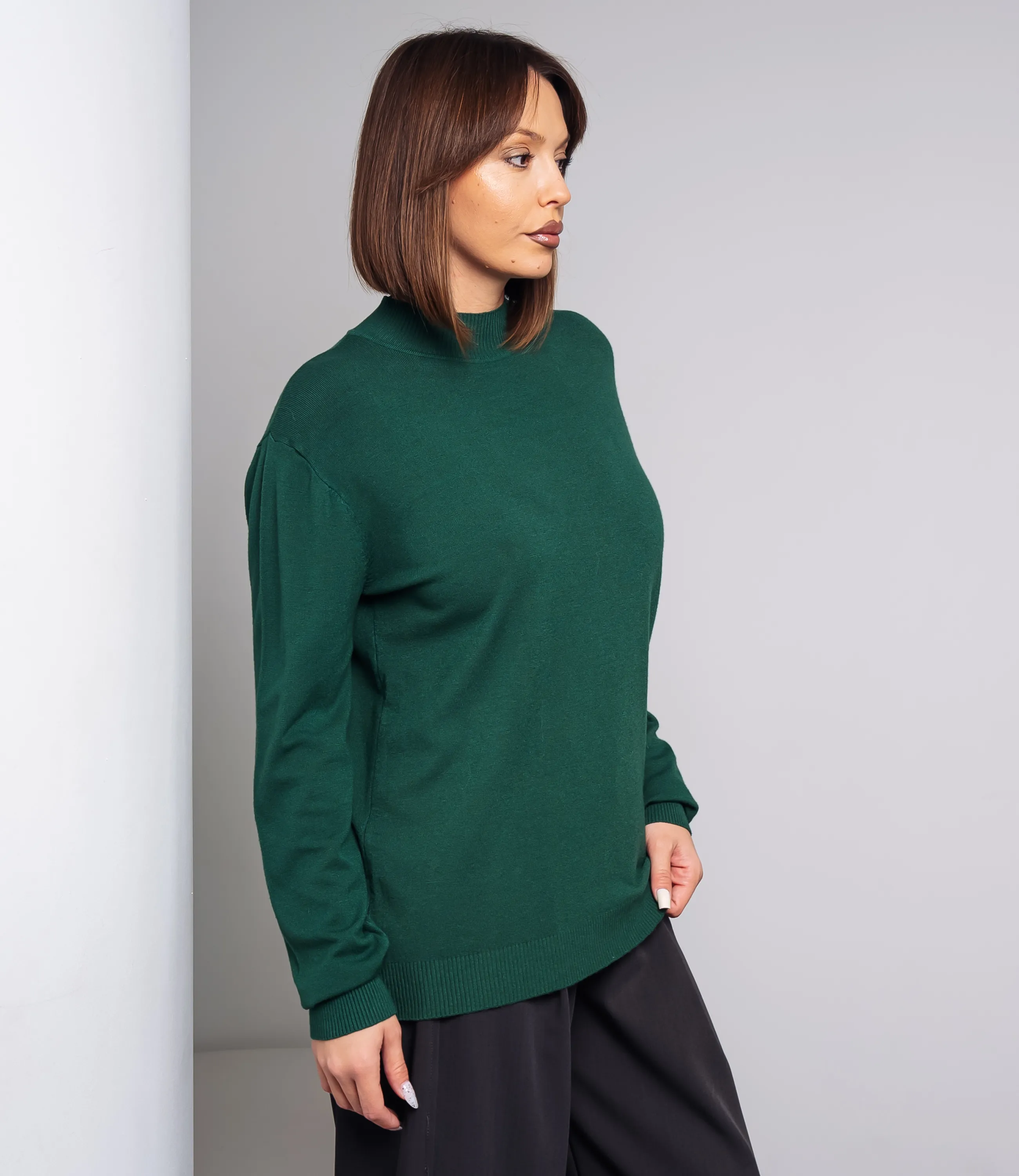 Водолазка #ОКТ07, тёмно-зелёный - фото 2