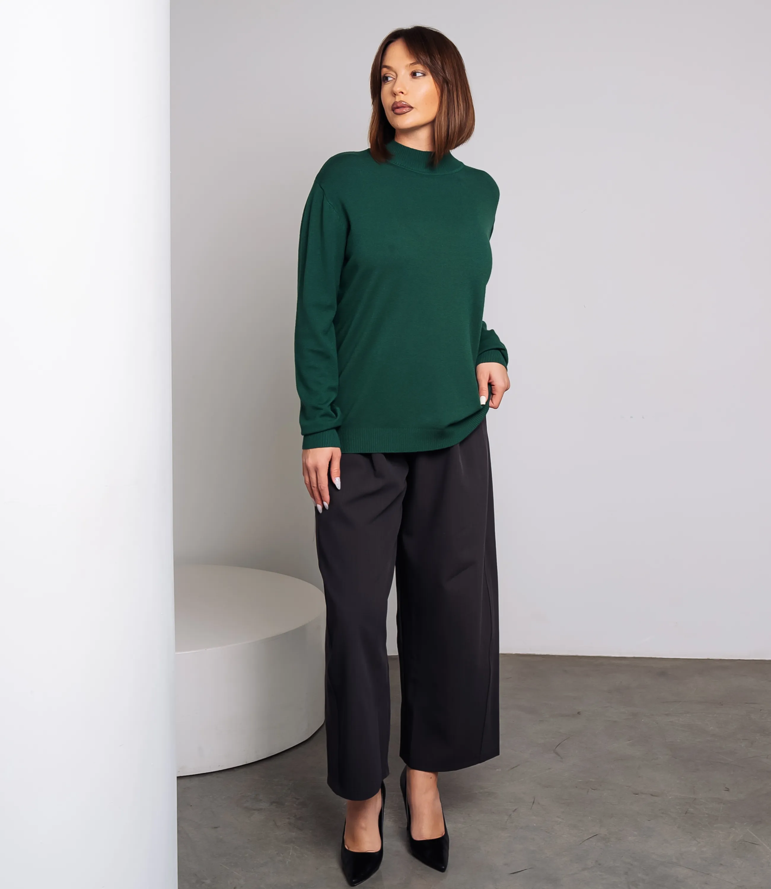 Водолазка #ОКТ07, тёмно-зелёный - фото 4