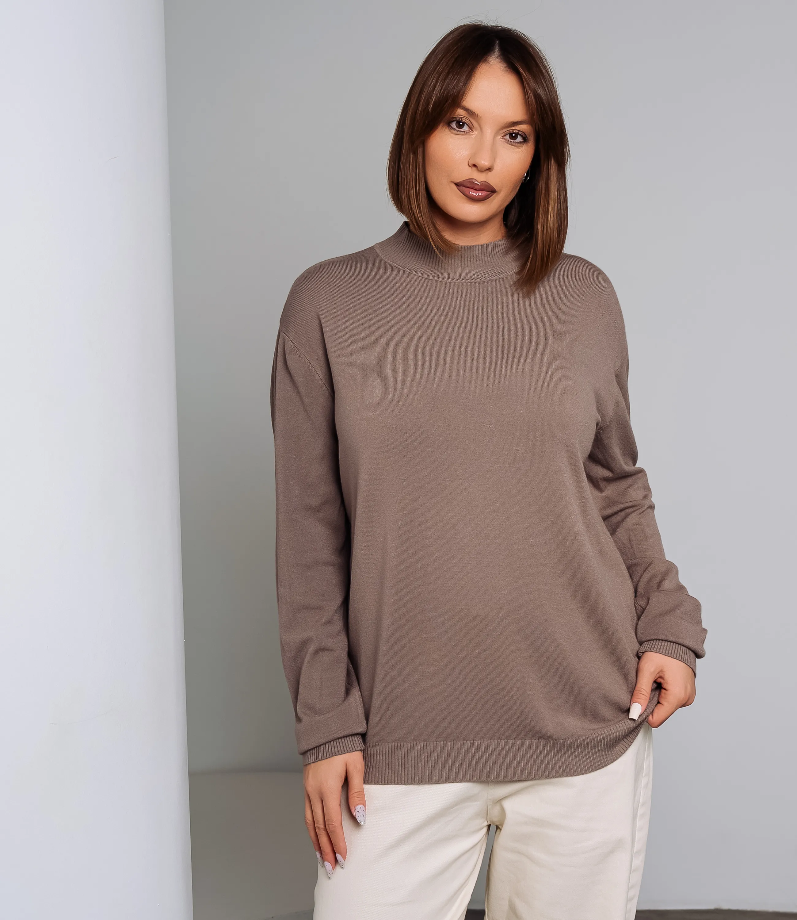 Водолазка #ОКТ07, мокко - фото 1