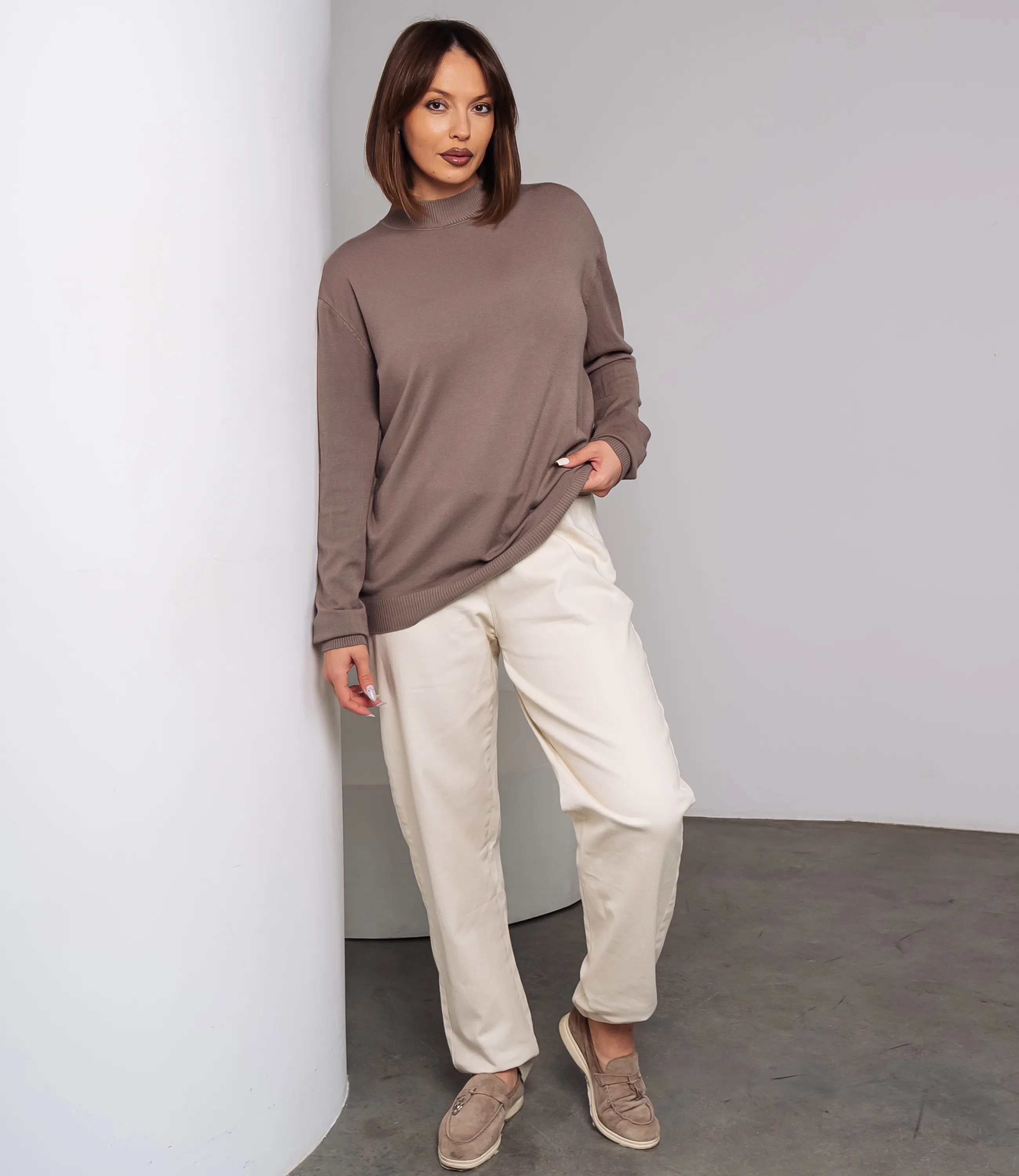 Водолазка #ОКТ07, мокко - фото 4