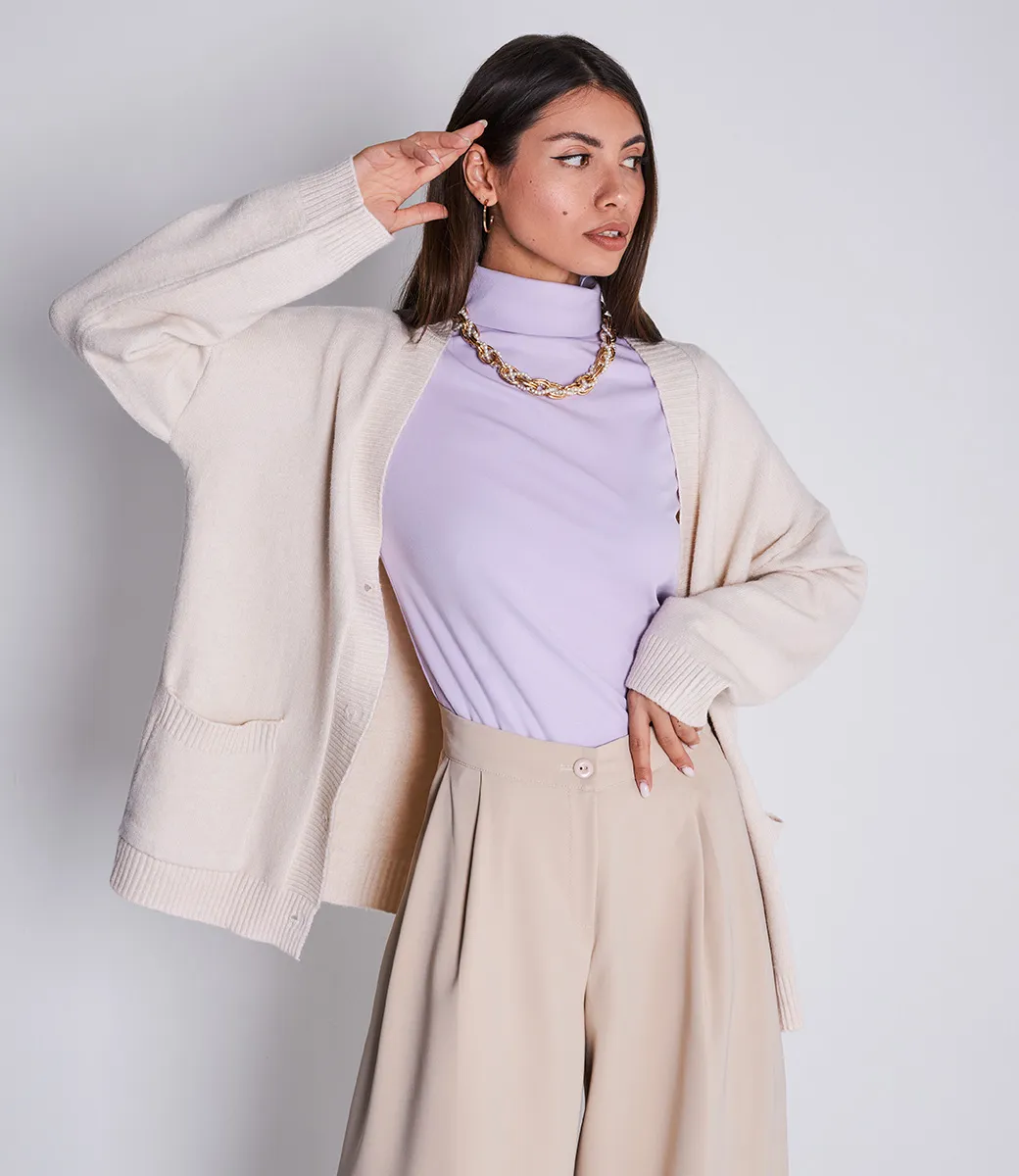 Водолазка #КТ6021, лавандовый - фото 4