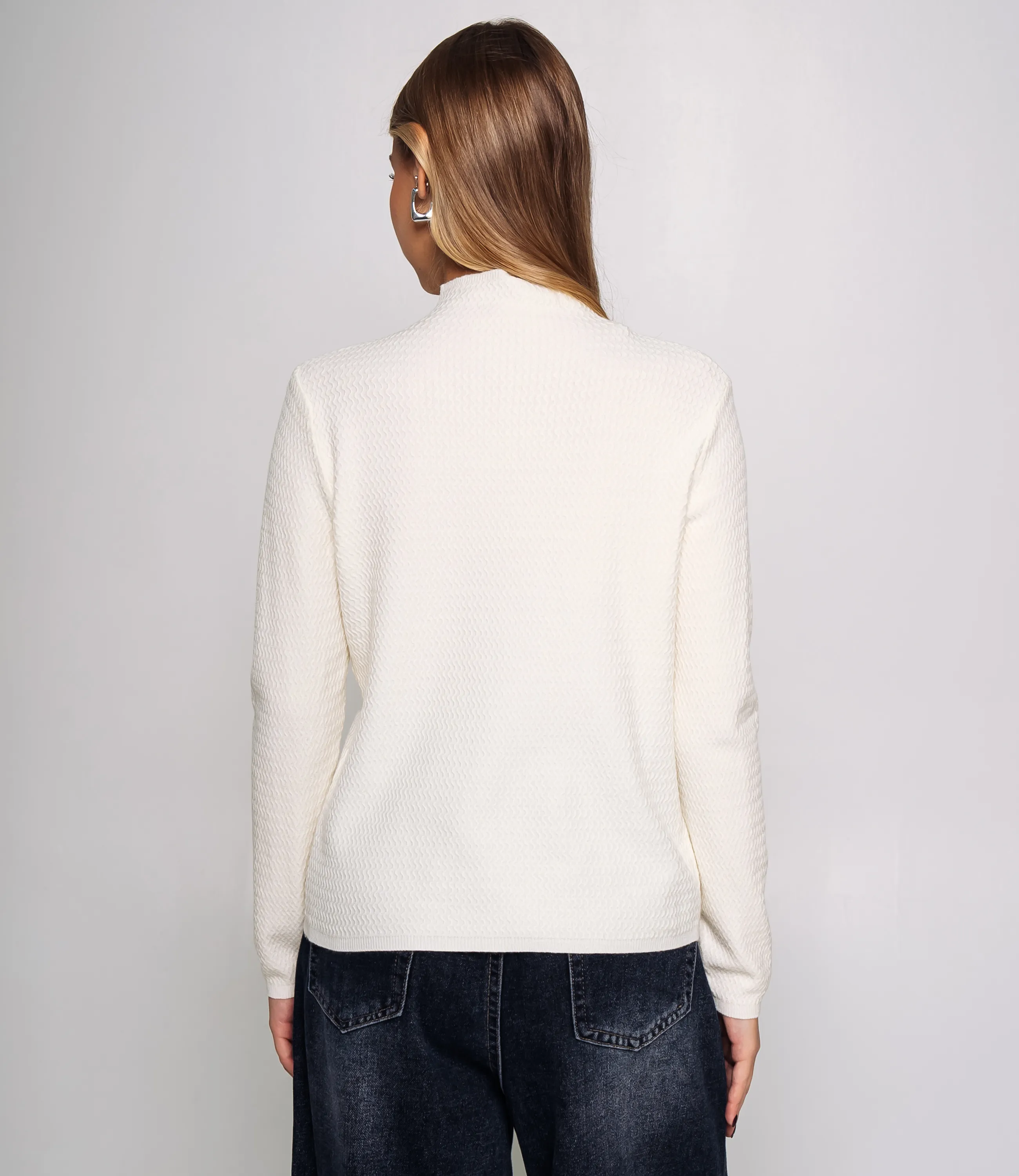 Водолазка #КТ33339, кремовый - фото 3