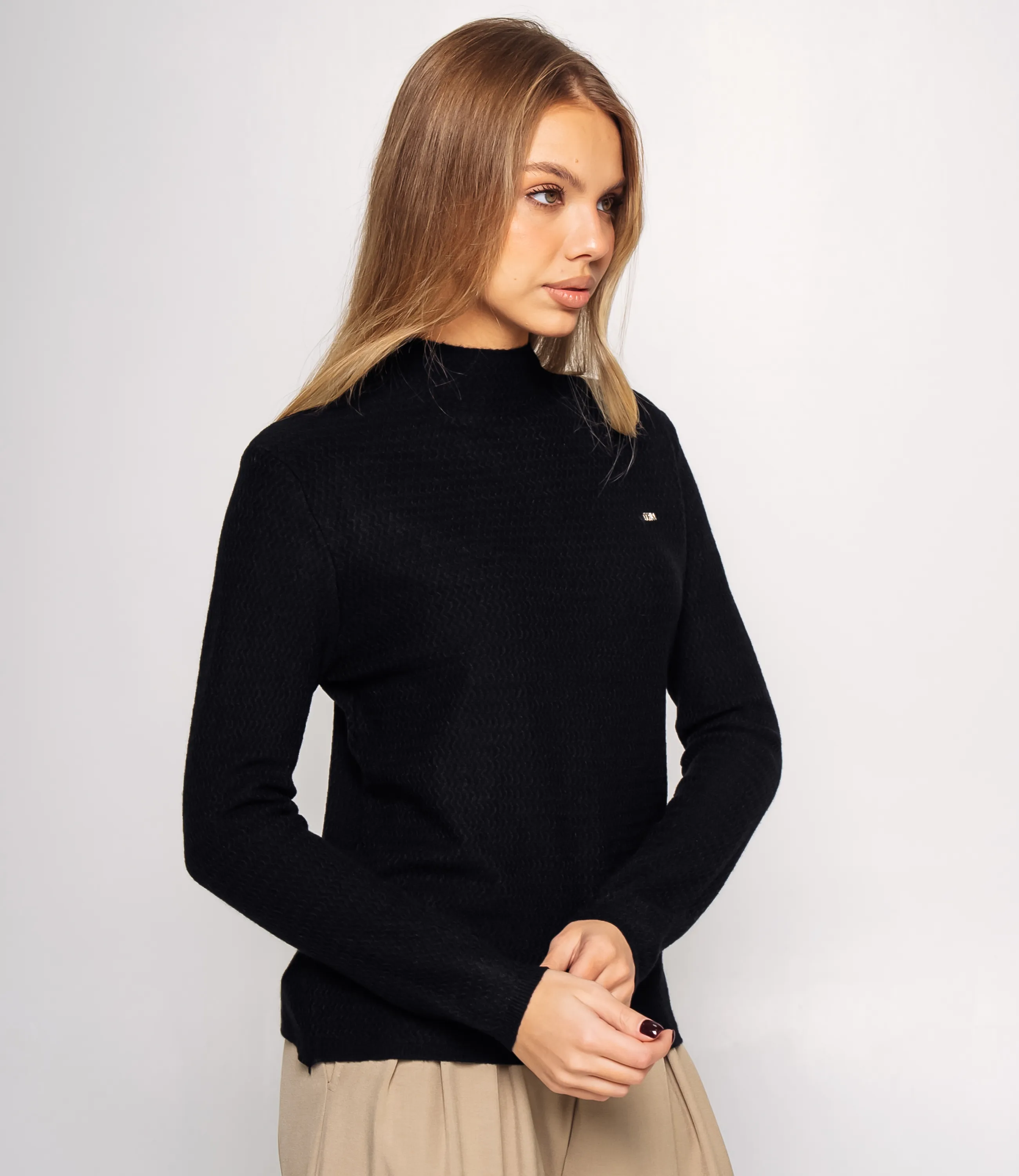 Водолазка #КТ33339, чёрный - фото 2