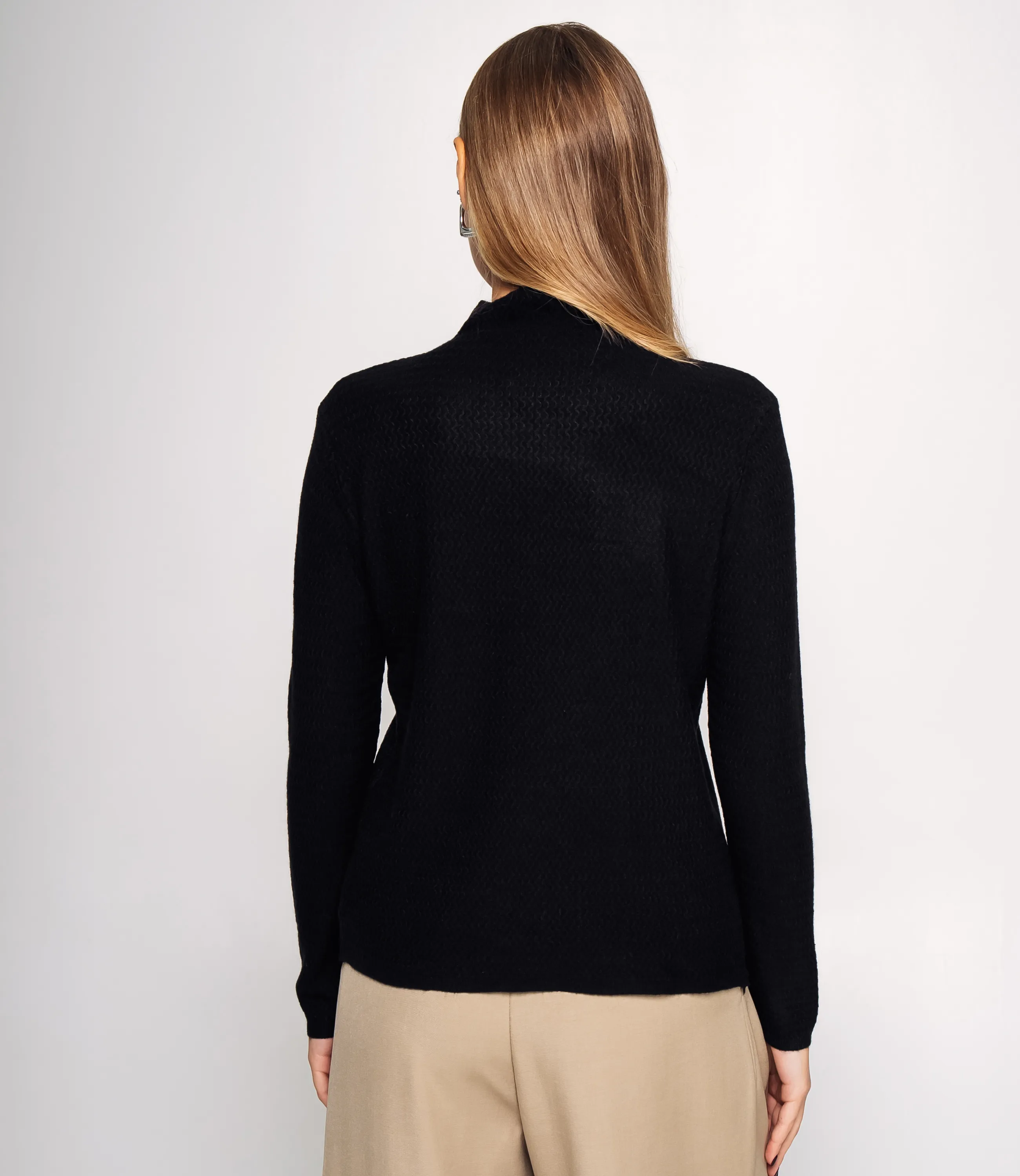 Водолазка #КТ33339, чёрный - фото 3