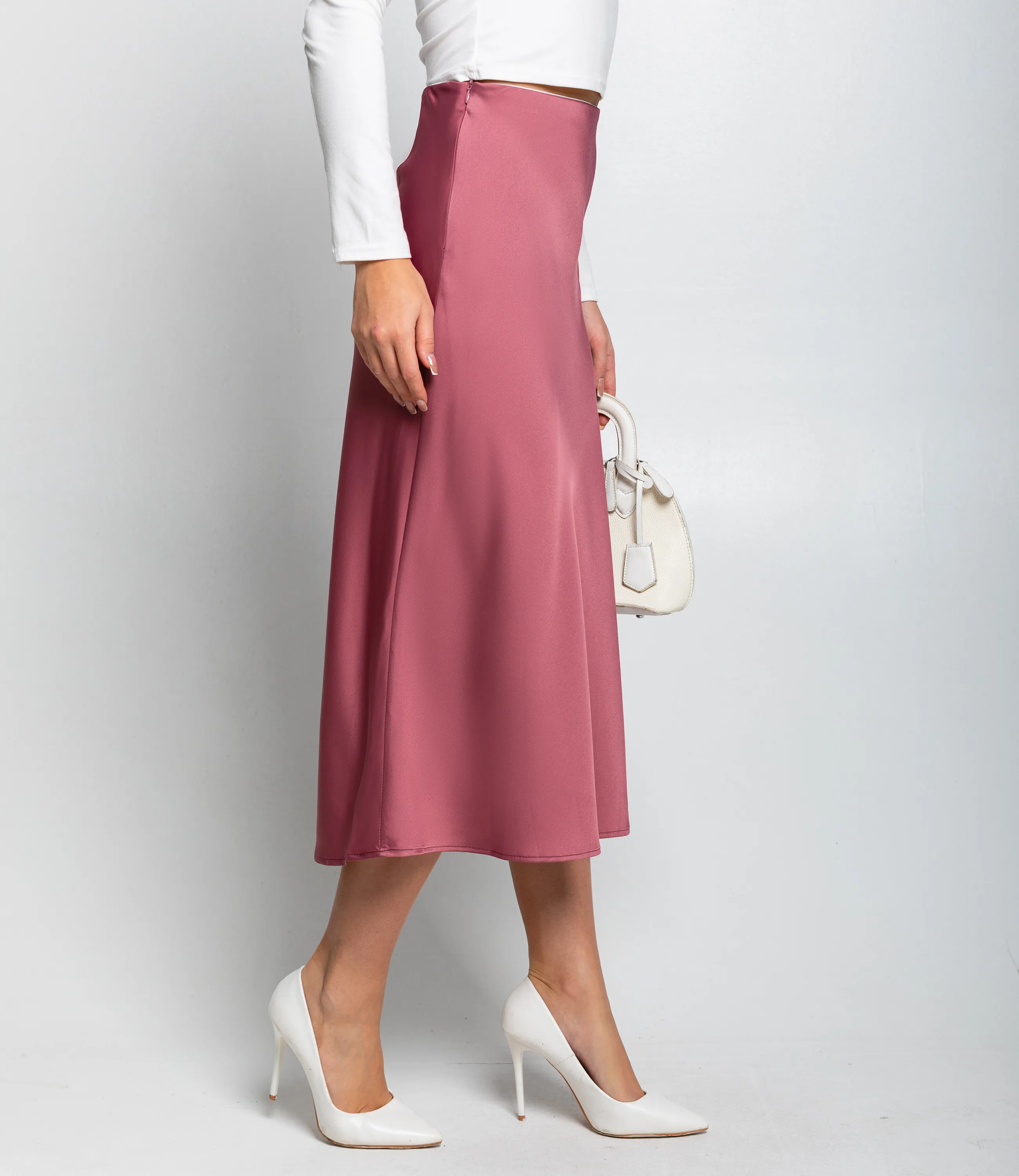 Юбка #КТ2103, тёмно-лиловый - фото 3