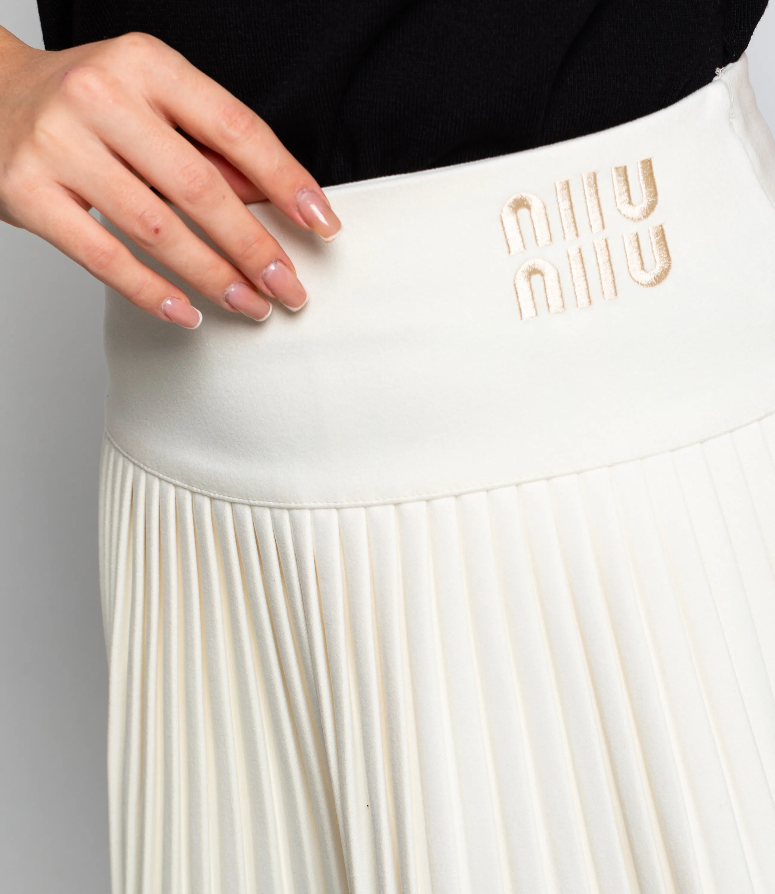 Юбка #КТ9678, молочный - фото 5