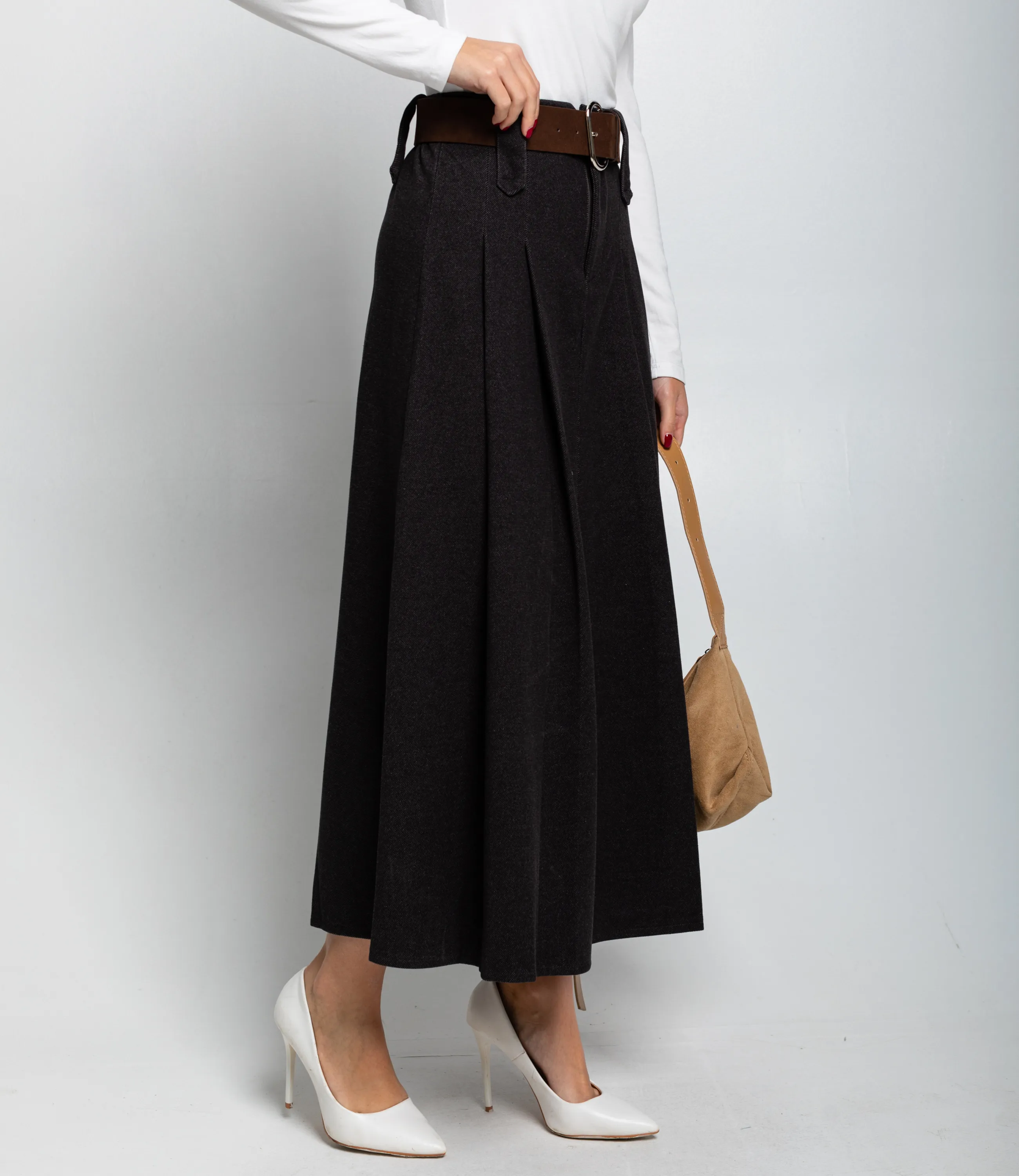 Юбка #КТ25109, графит - фото 3