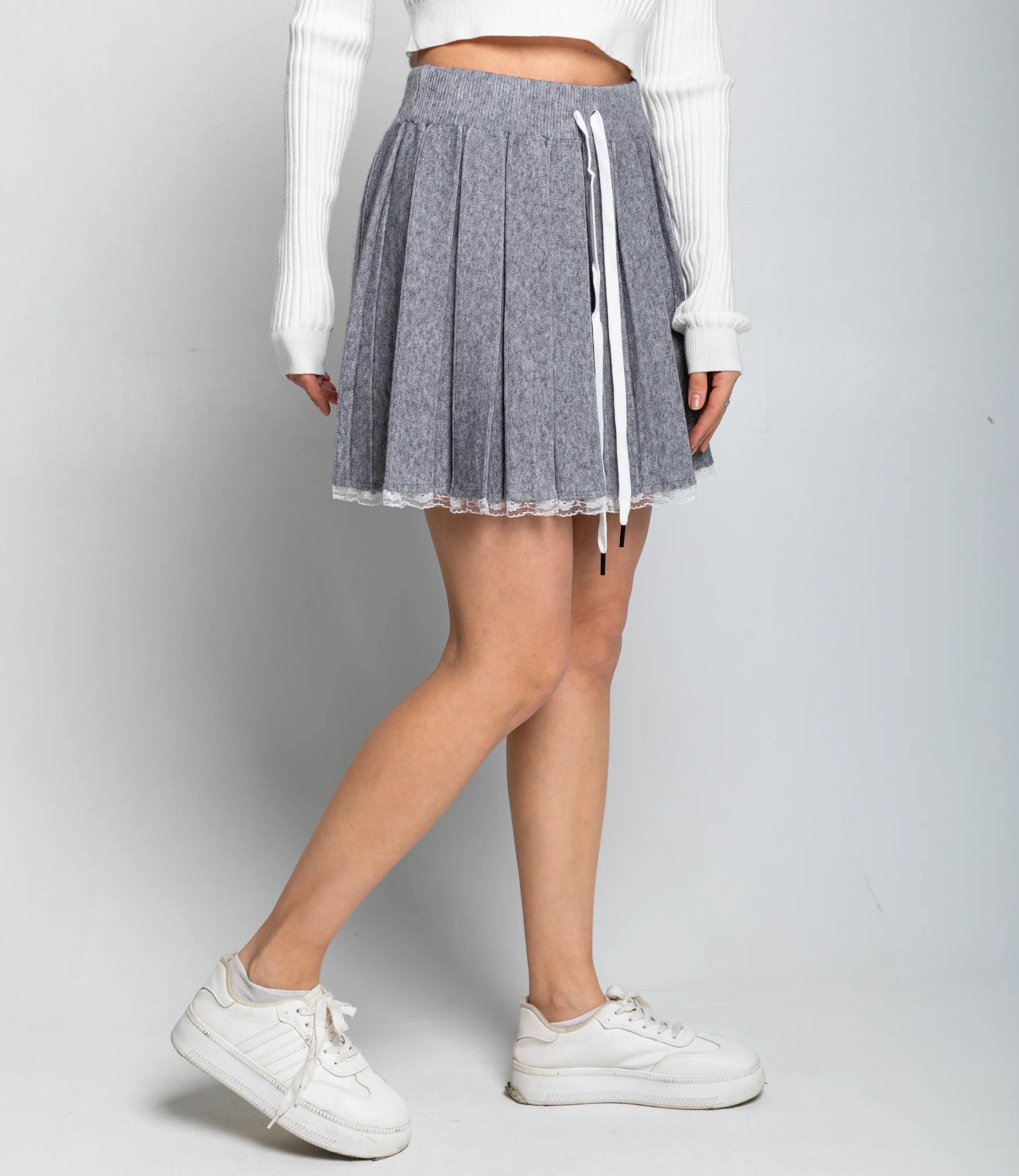 Юбка #КТ622 (4), серый - фото 3