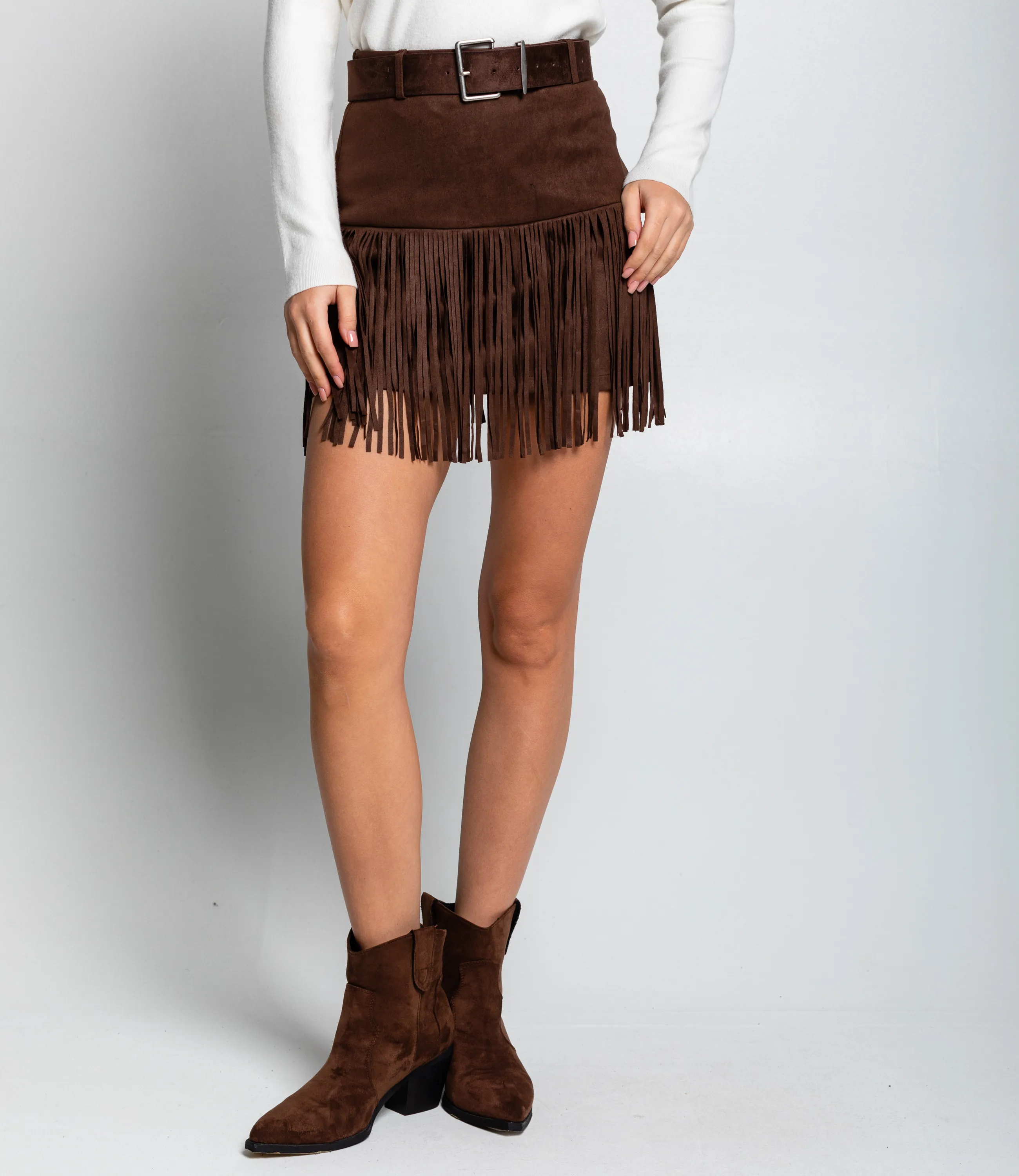 Юбка #КТ2516 (6), шоколадный - фото 2