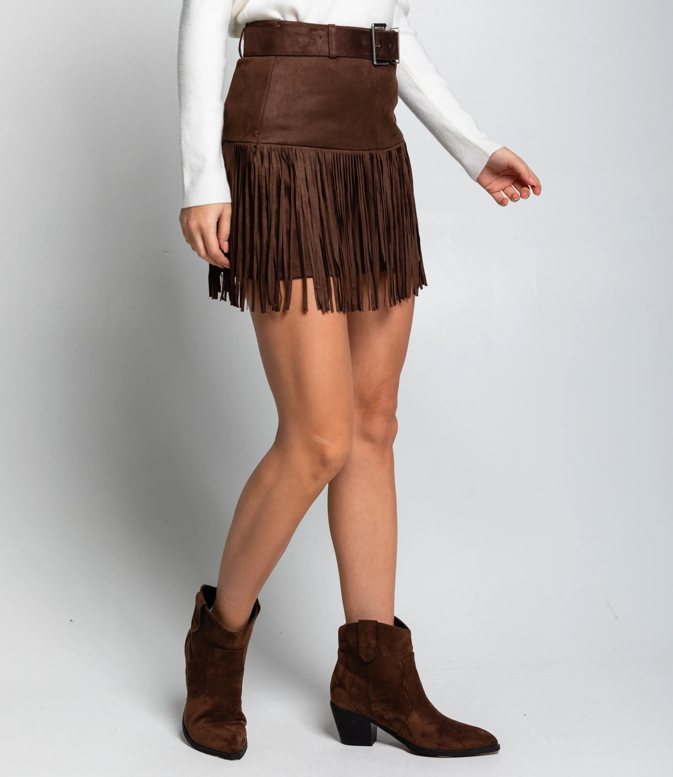 Юбка #КТ2516 (6), шоколадный - фото 3