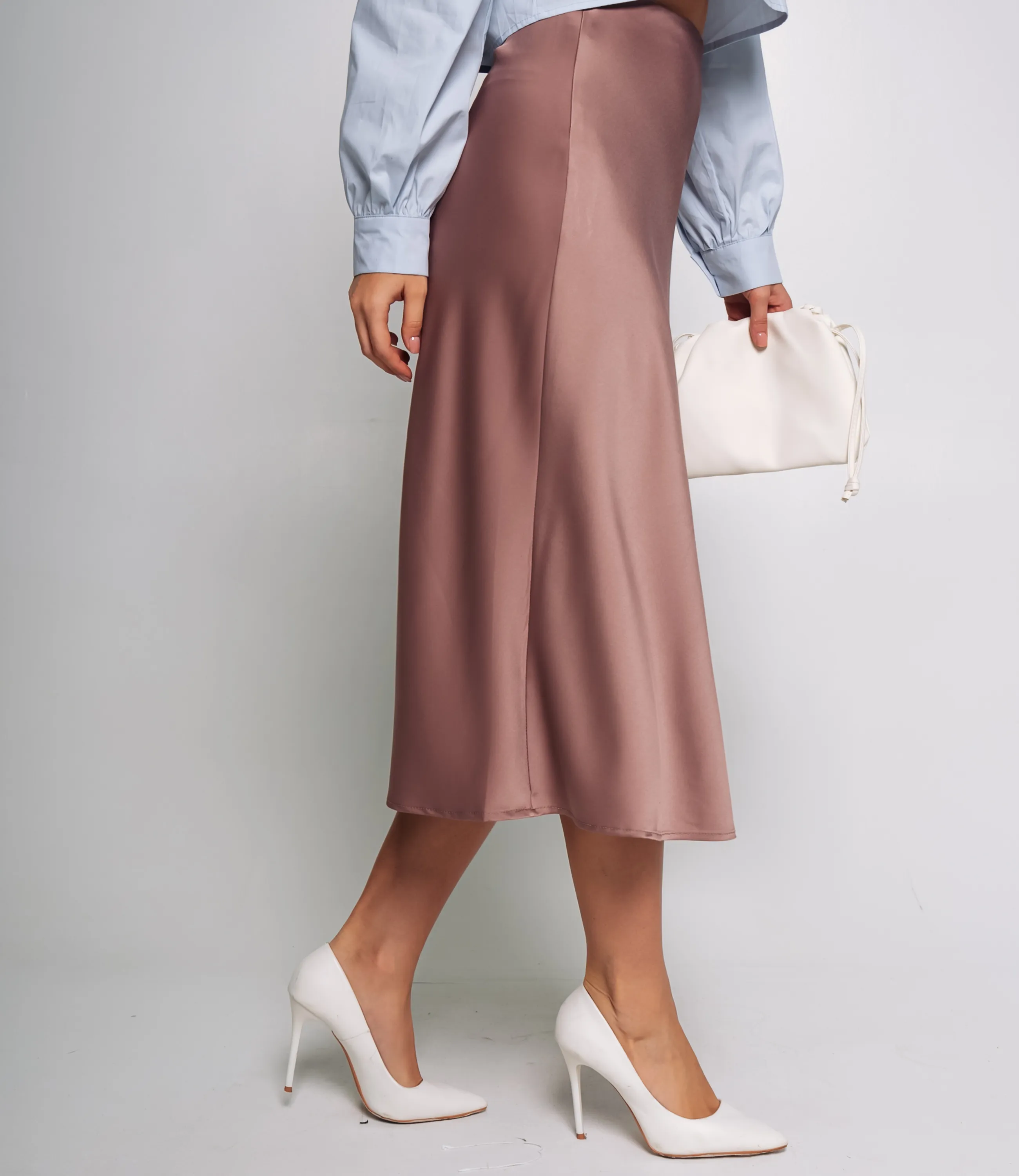 Юбка #КТ2103, мокко - фото 3