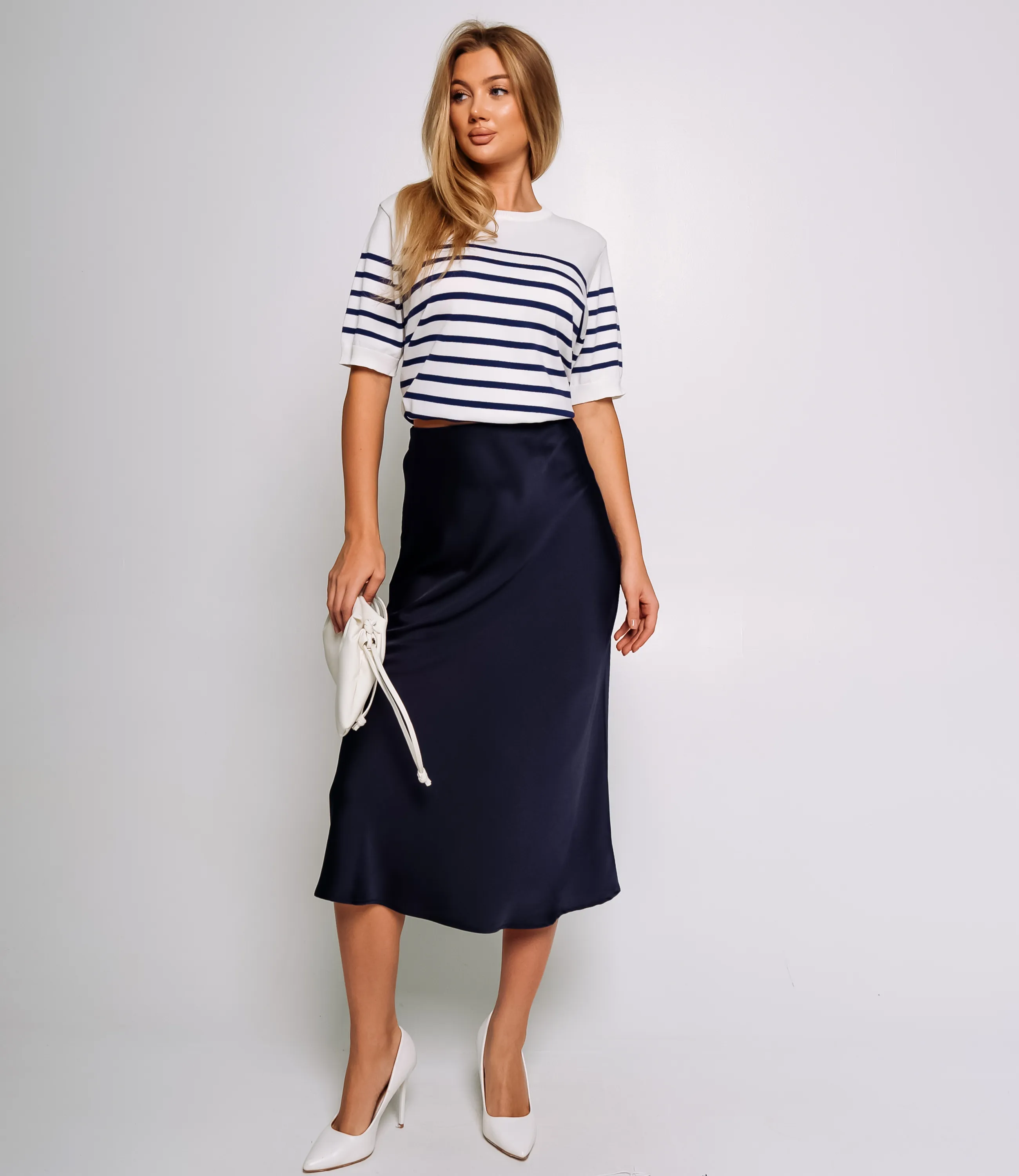 Юбка #КТ2103, иссиня-чёрный - фото 1