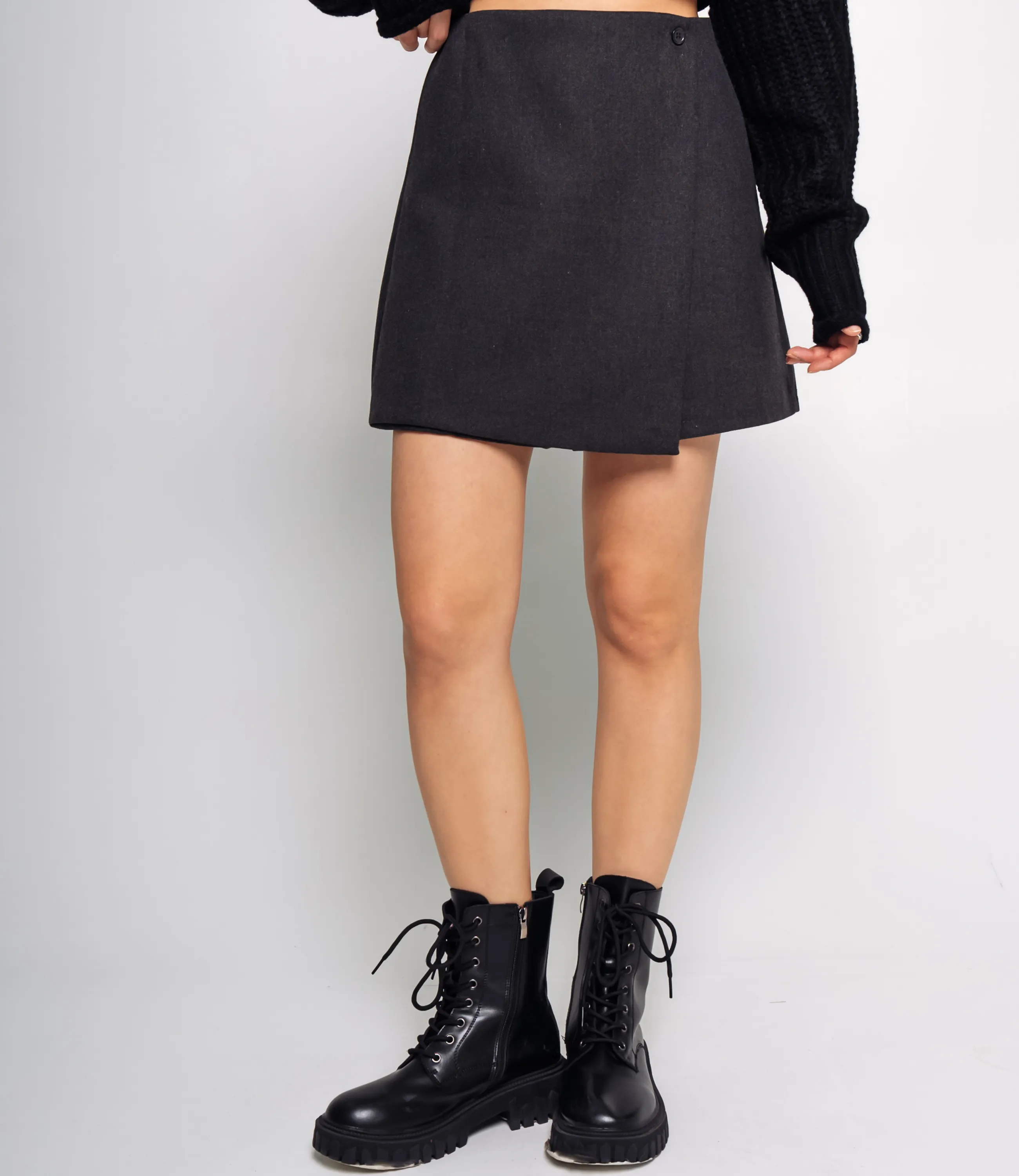 Юбка-шорты #КТ8662, графит - фото 2