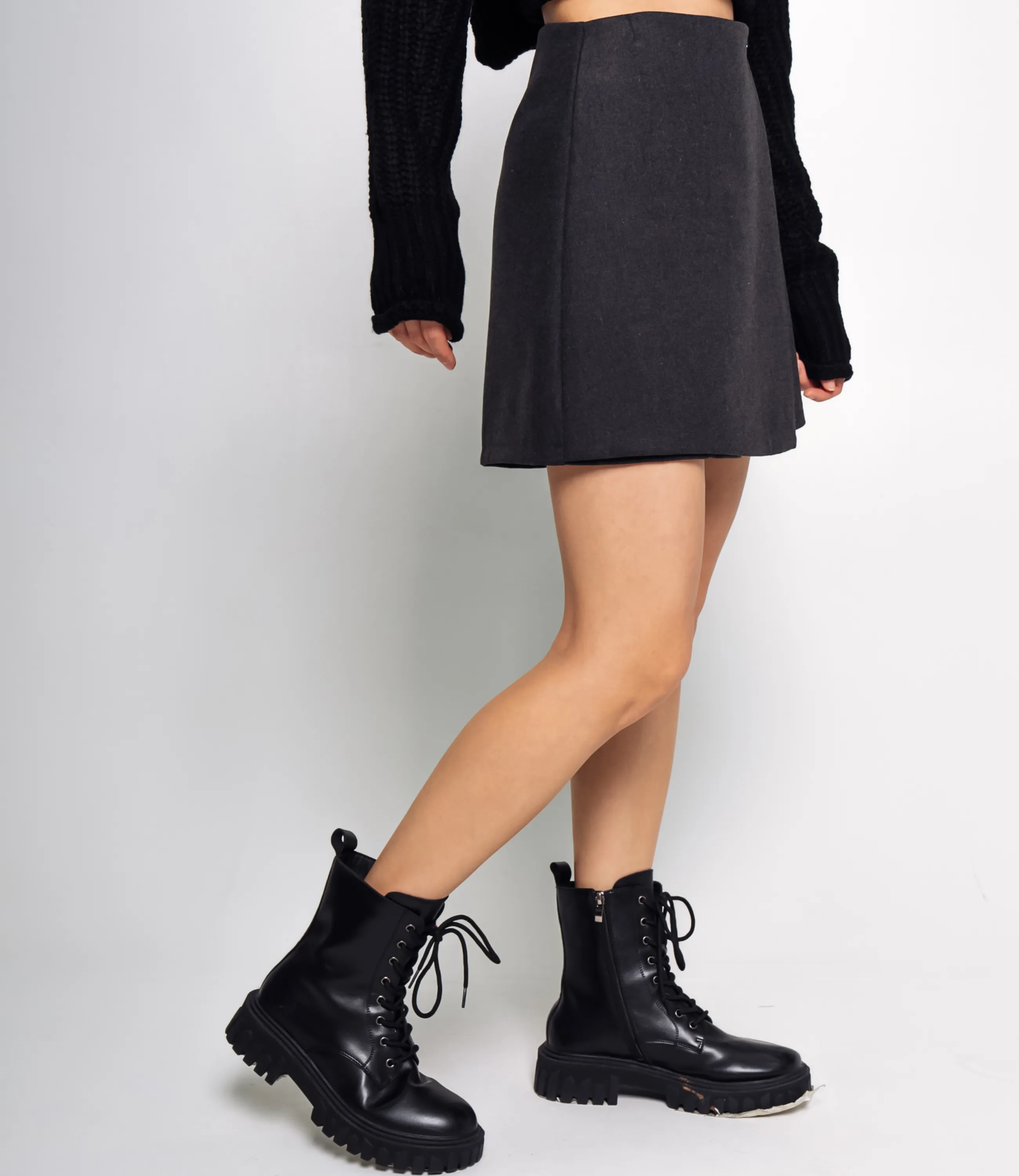 Юбка-шорты #КТ8662, графит - фото 3