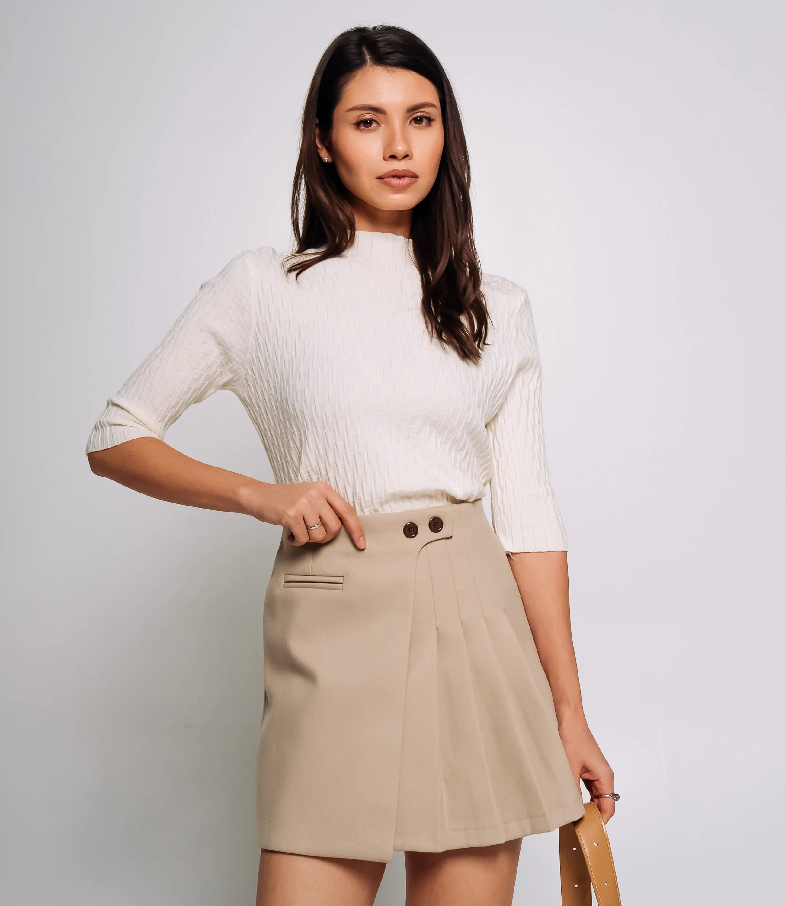 Юбка #КТ9972, бежевый - фото 1