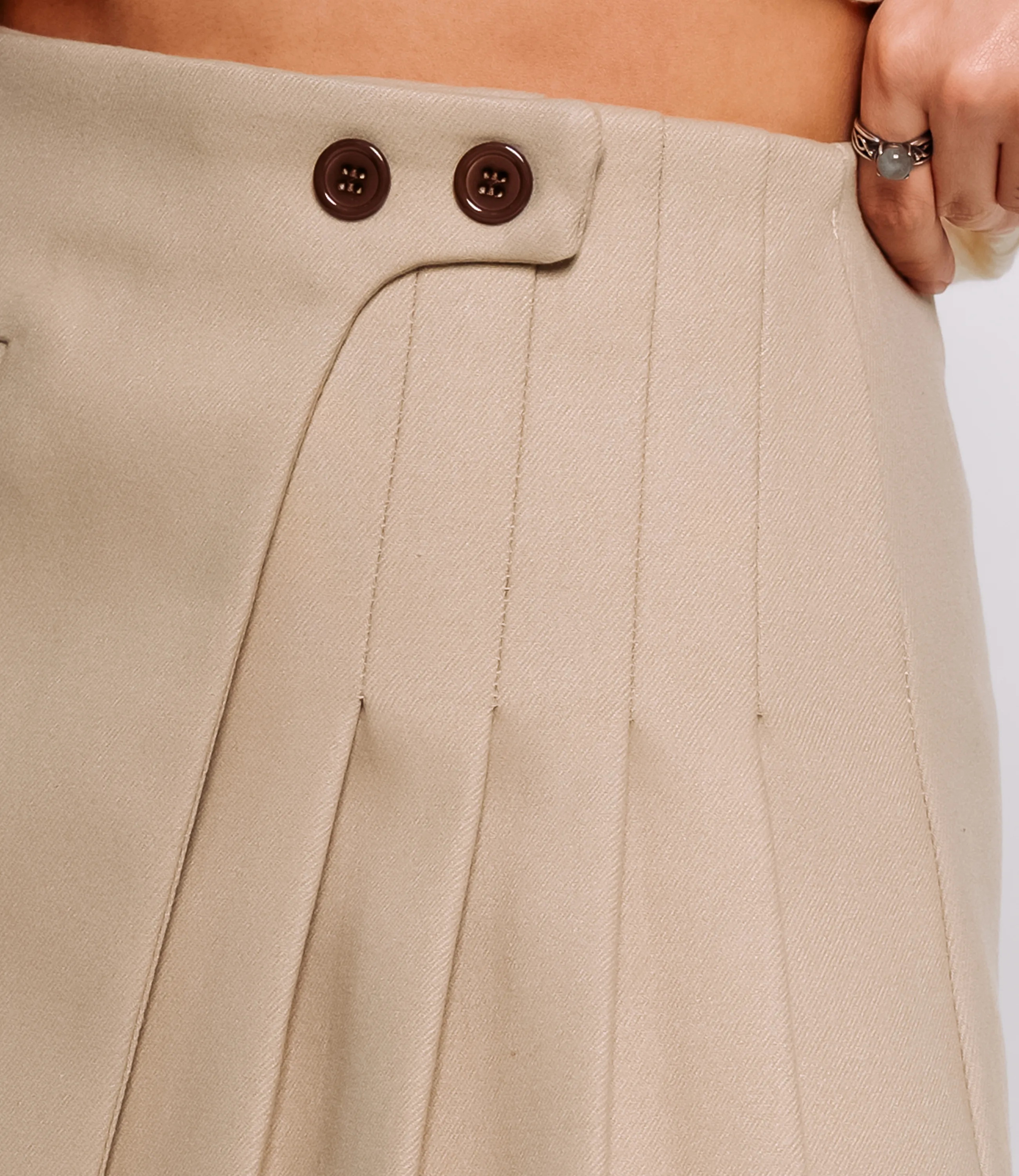 Юбка #КТ9972, бежевый - фото 5
