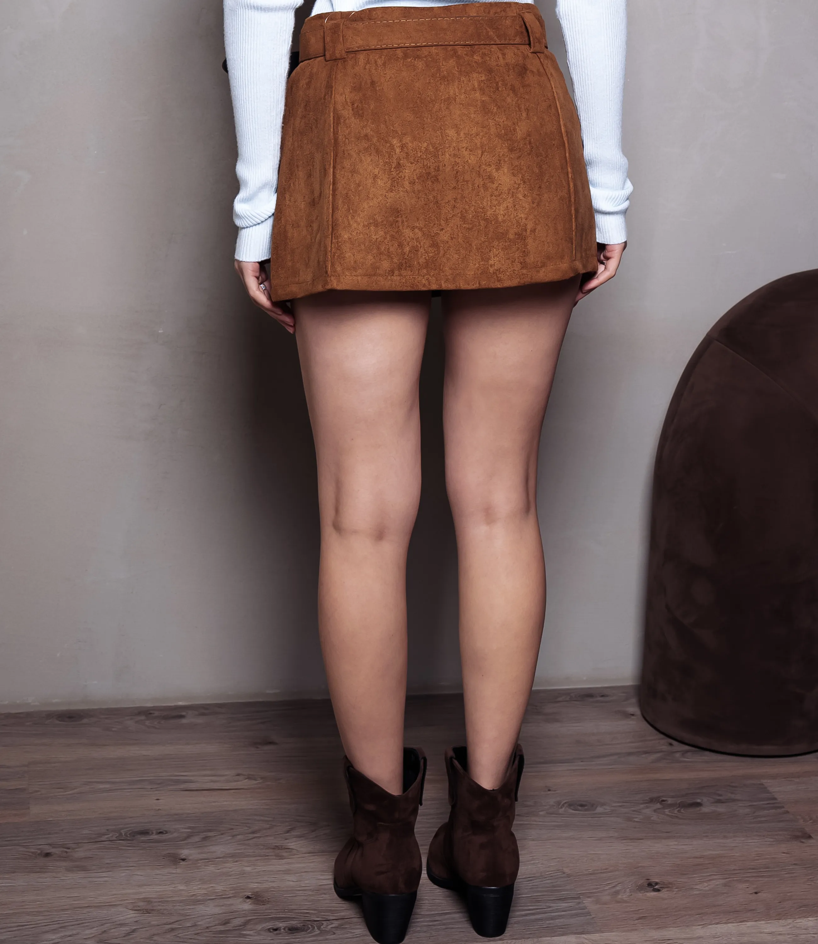 Юбка-шорты #КТ2866, шоколадный - фото 4