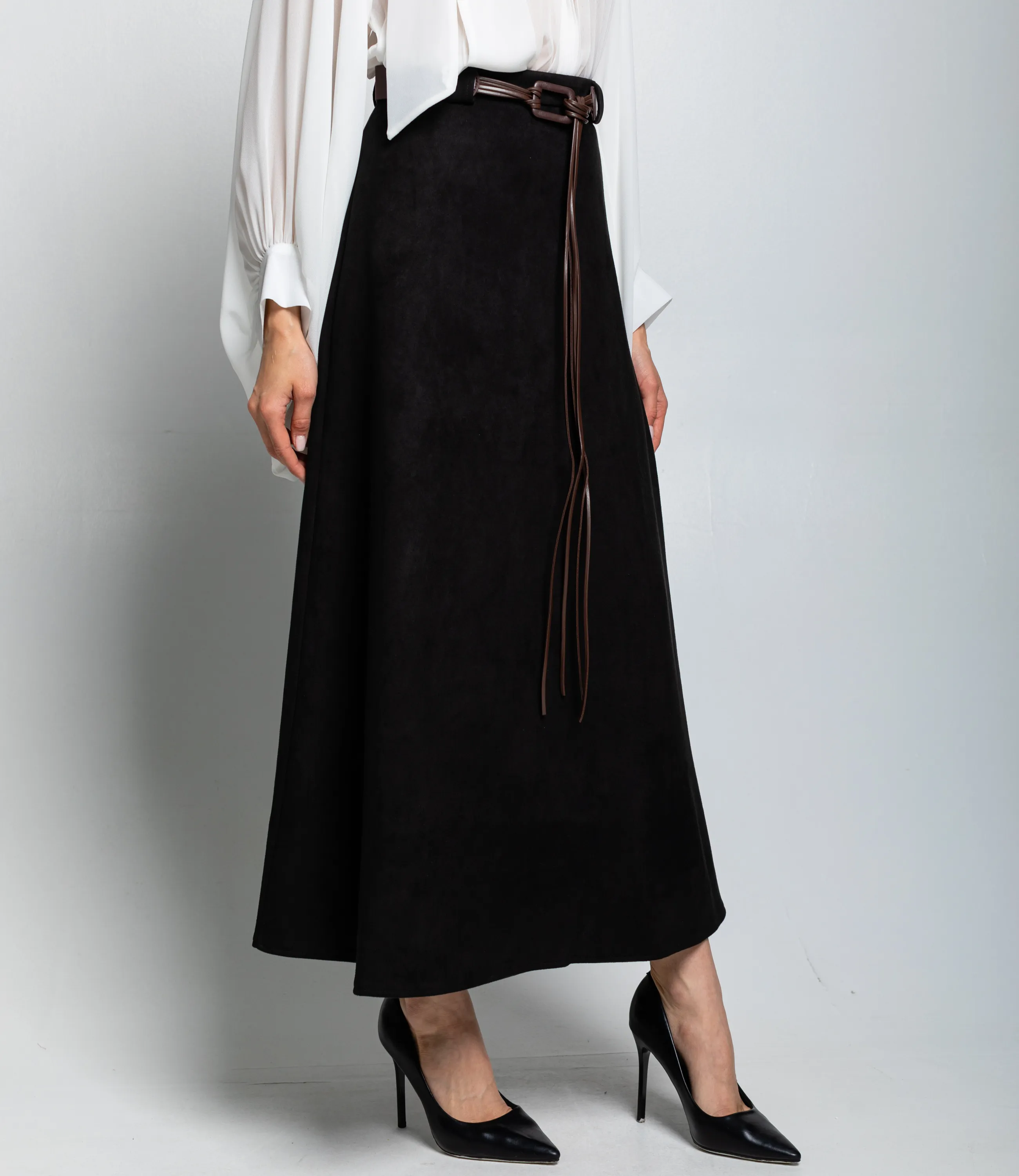 Юбка #КТ3039-2, чёрный - фото 3