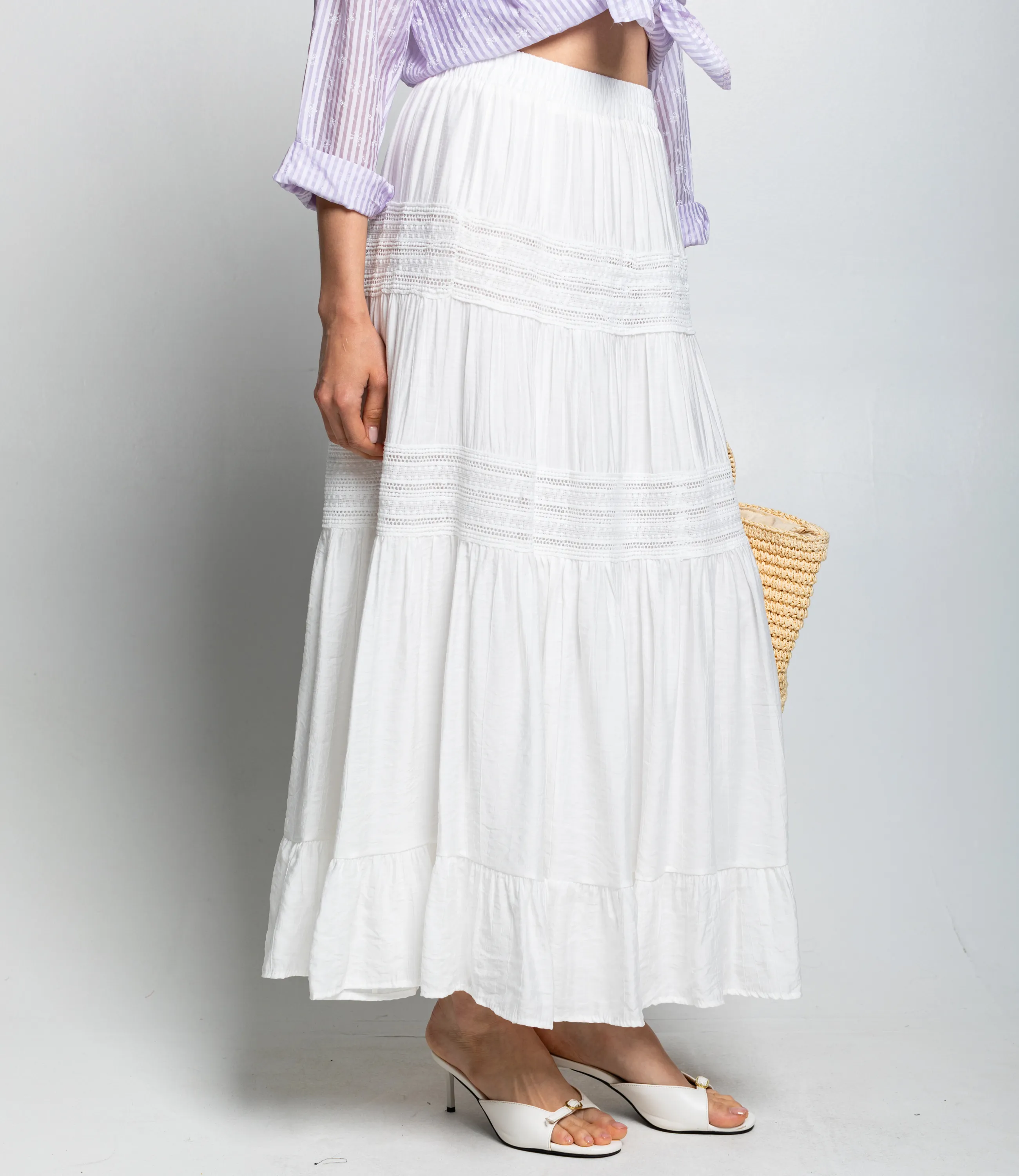 Юбка #КТ811 (11), белый - фото 3