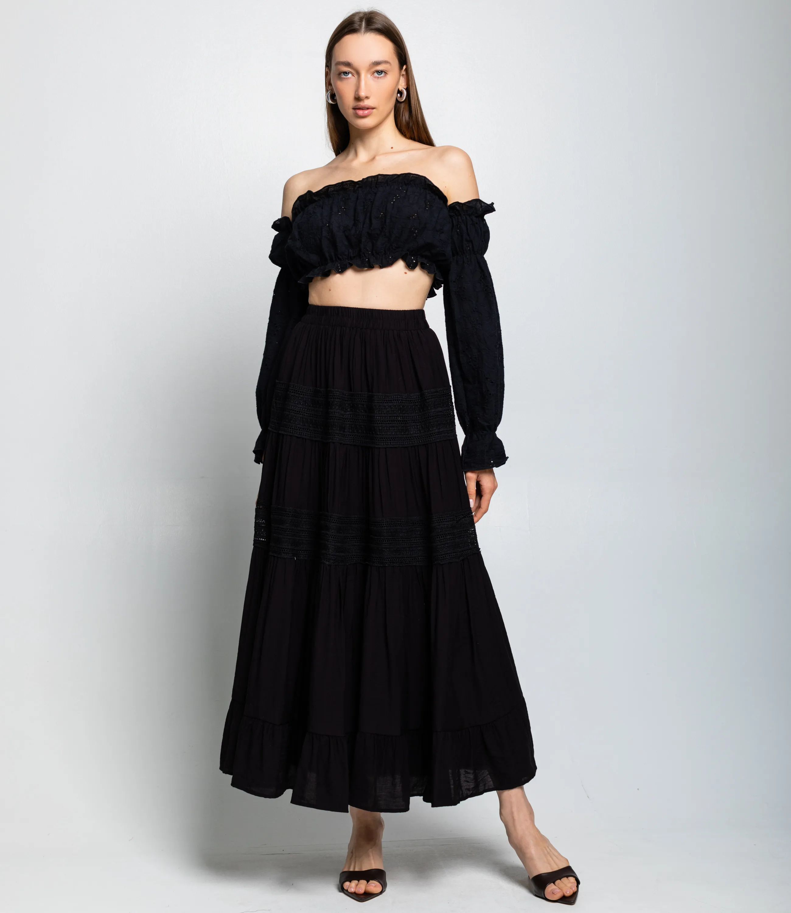 Юбка #КТ811 (11), чёрный - фото 1