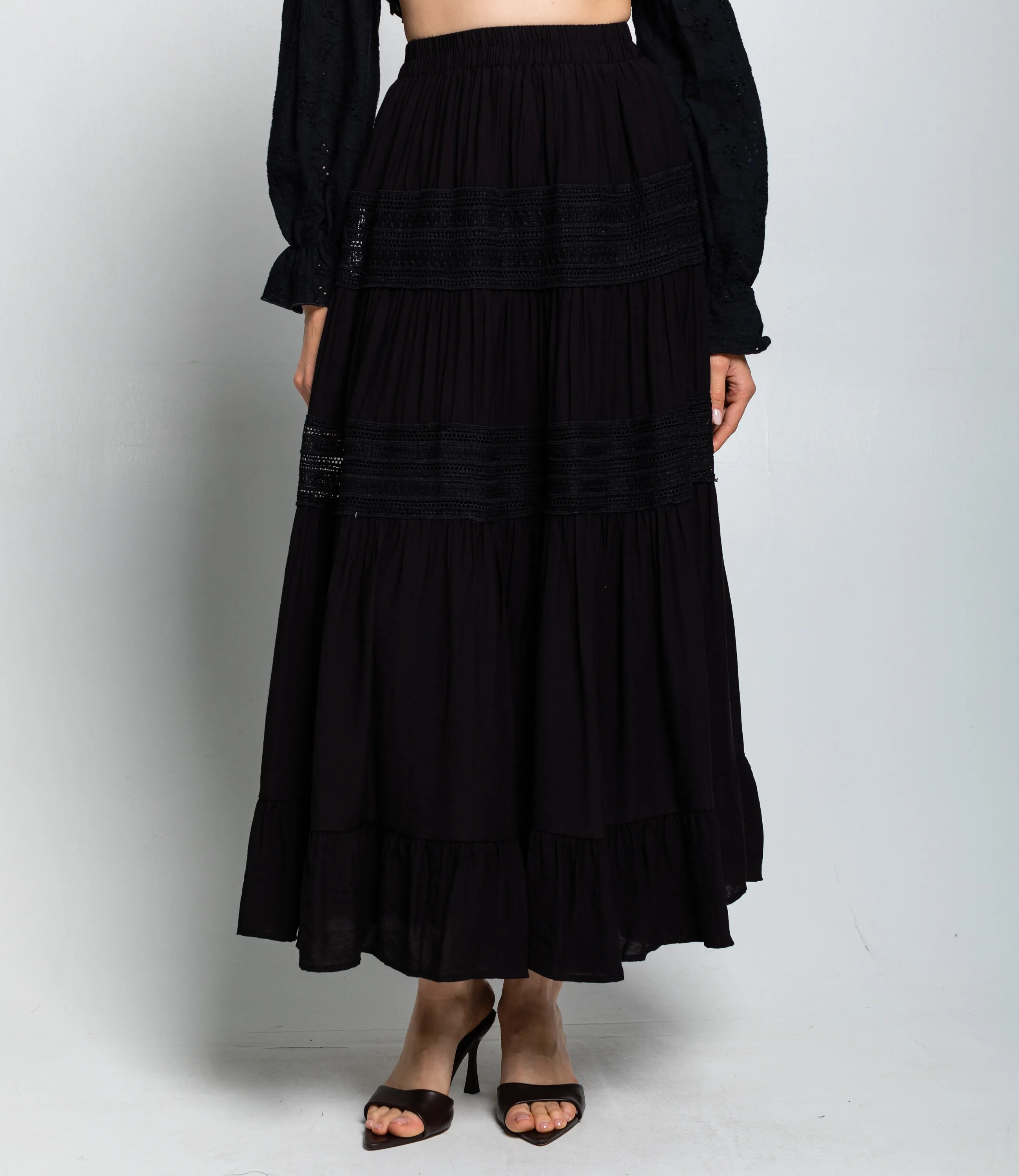 Юбка #КТ811 (11), чёрный - фото 2