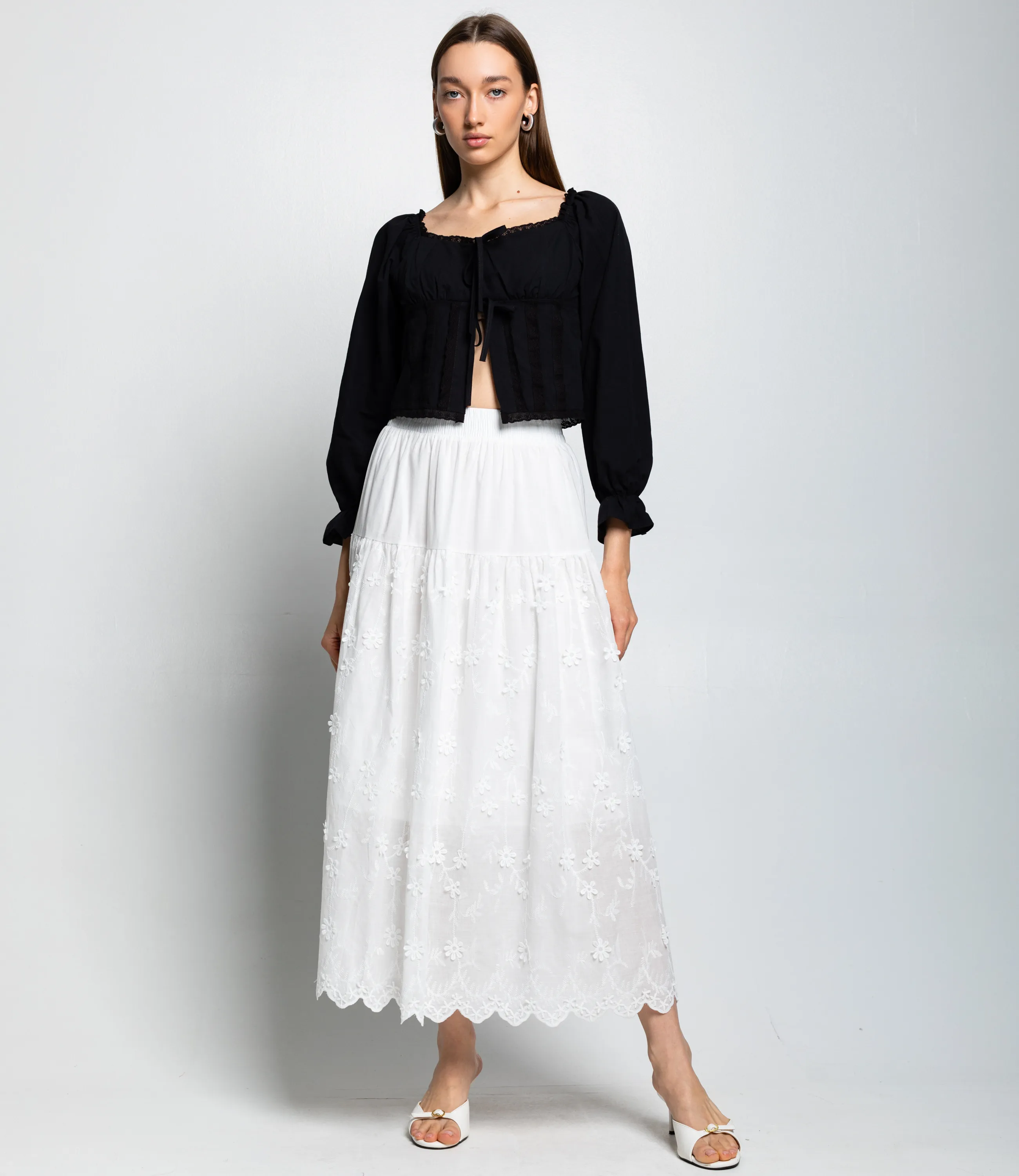 Юбка #КТ2112 (2), белый - фото 1