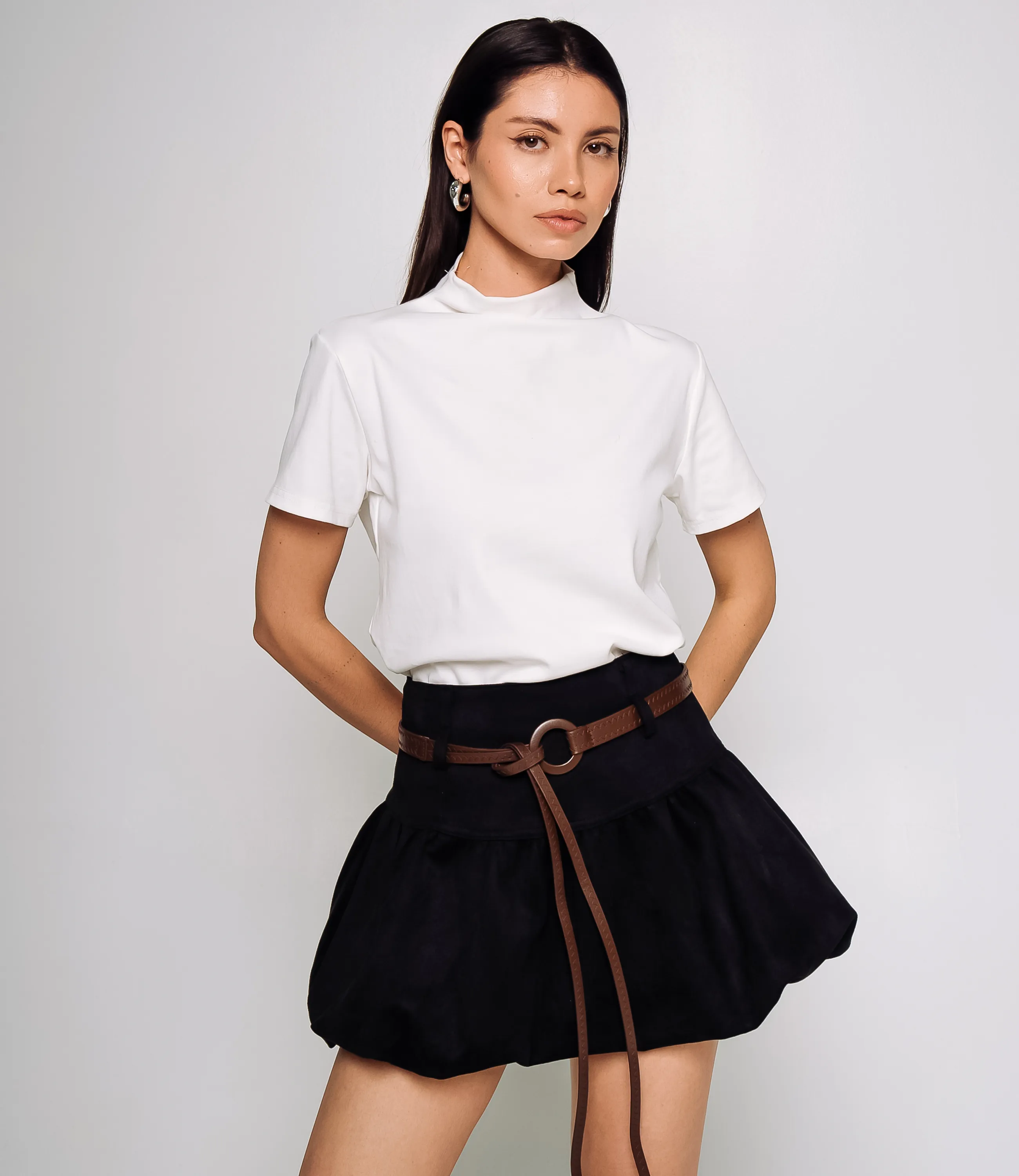 Юбка #КТ2851, чёрный - фото 1