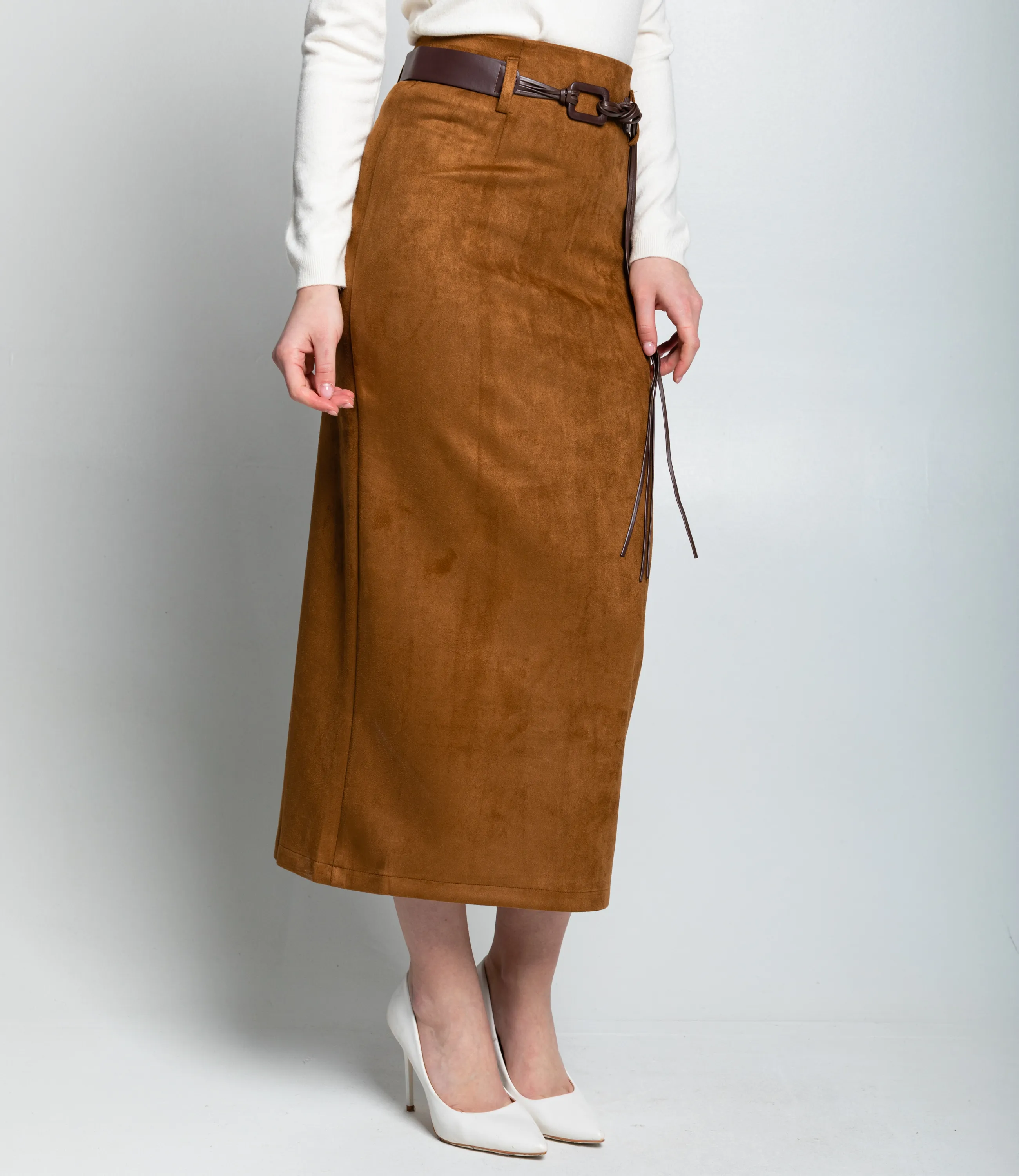 Юбка #КТ335 (1), коричневый - фото 3