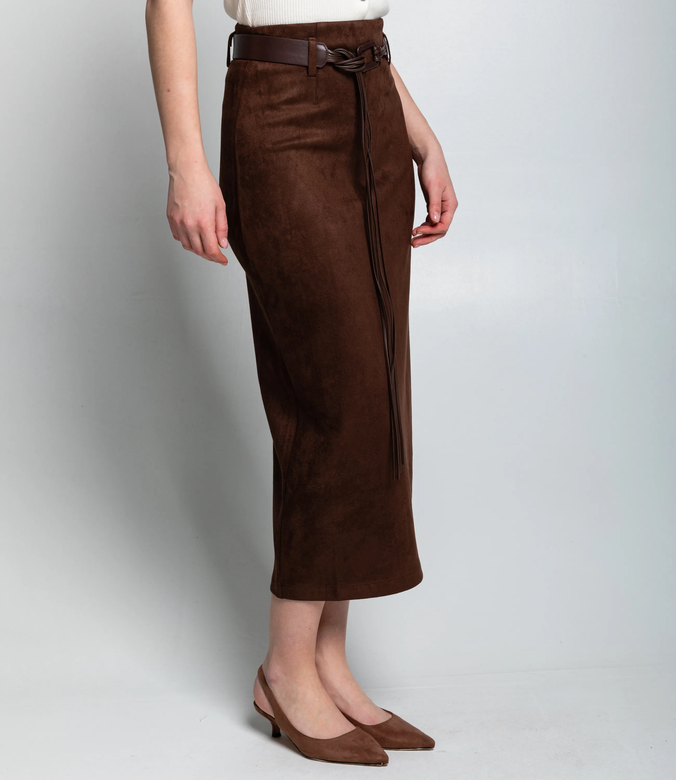 Юбка #КТ335 (1), шоколадный - фото 3