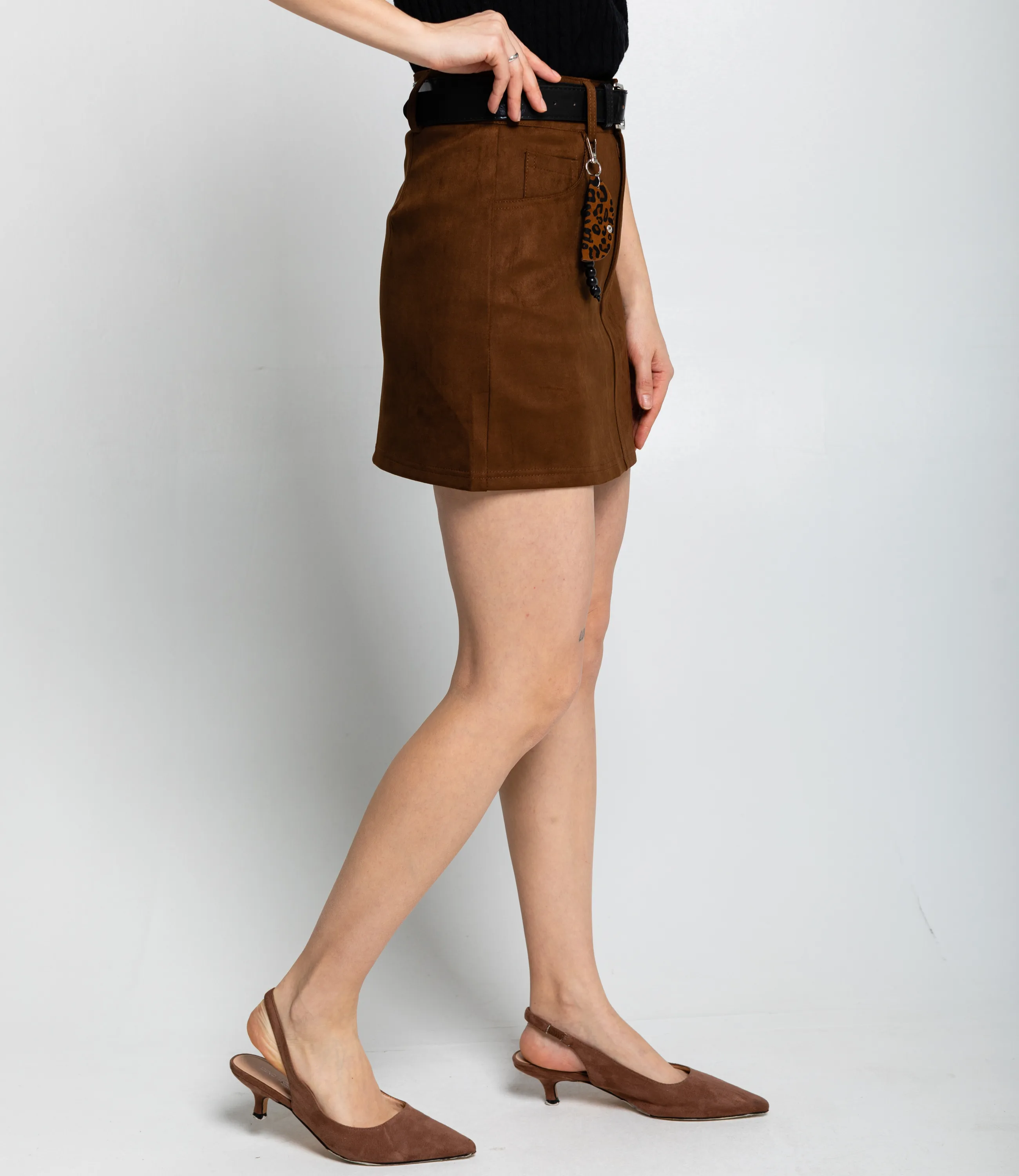 Юбка #КТ8525 (1), шоколадный - фото 3