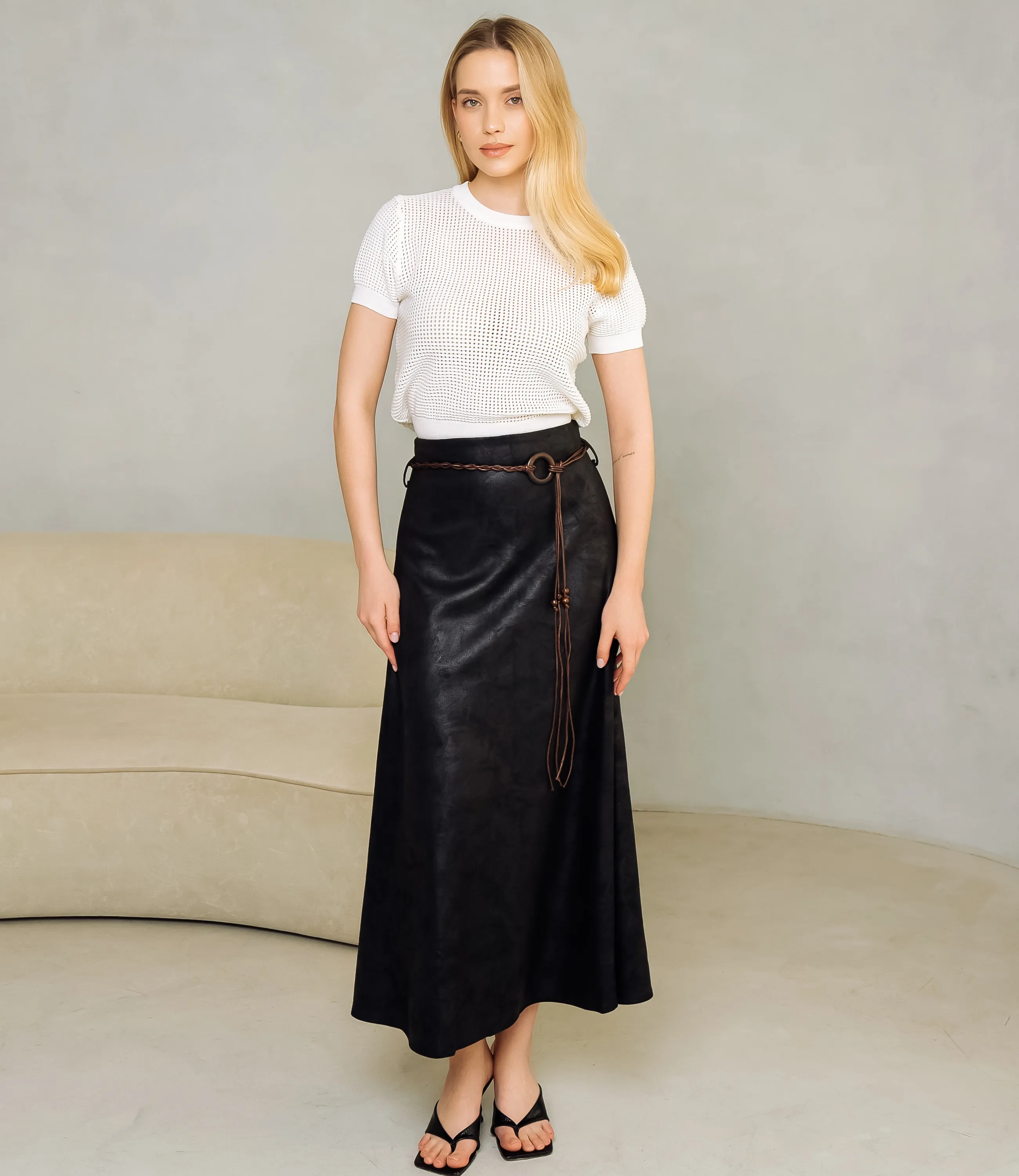 Юбка #КТ2213 (1), чёрный - фото 1