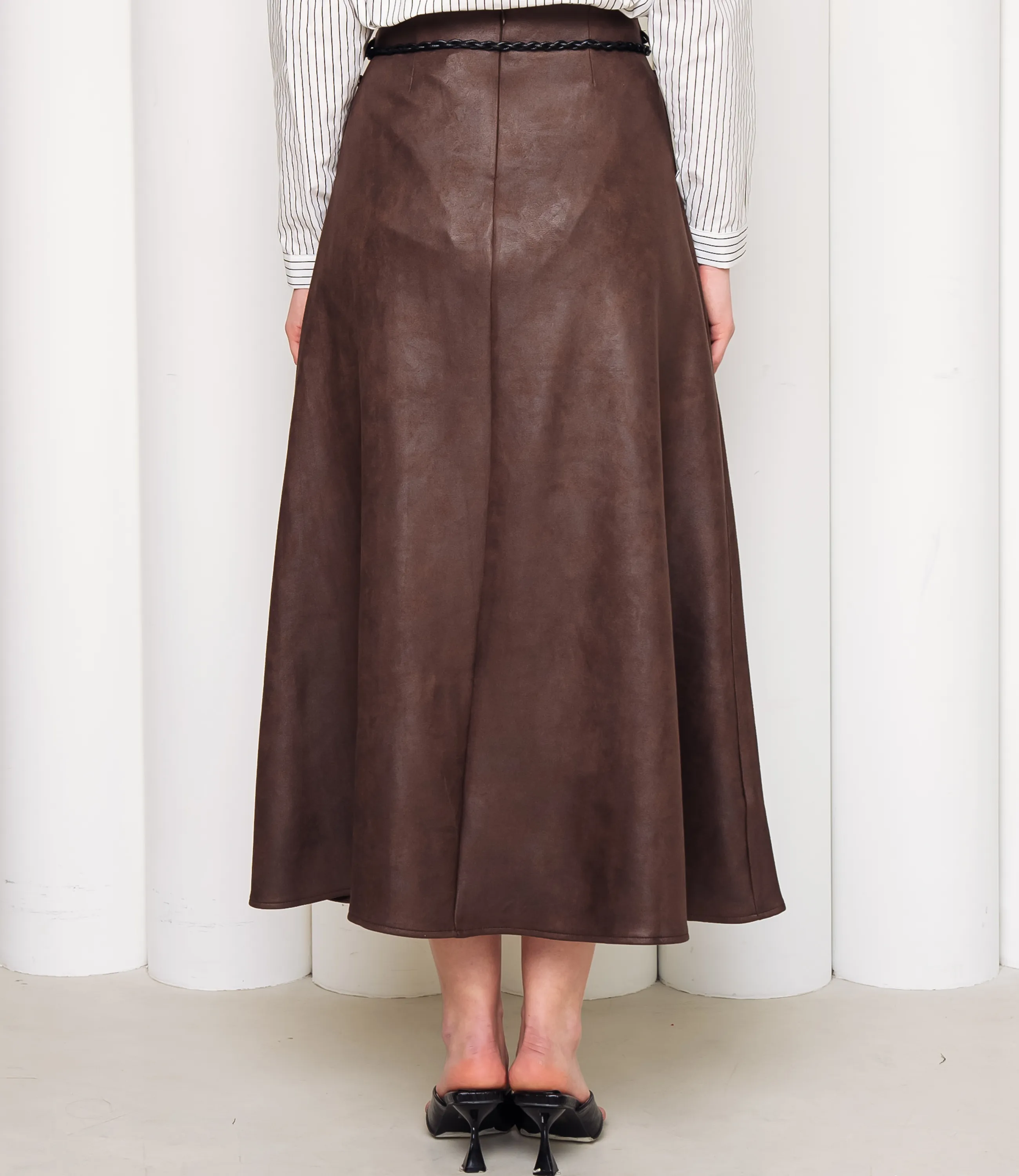 Юбка #КТ2213 (1), шоколадный - фото 4