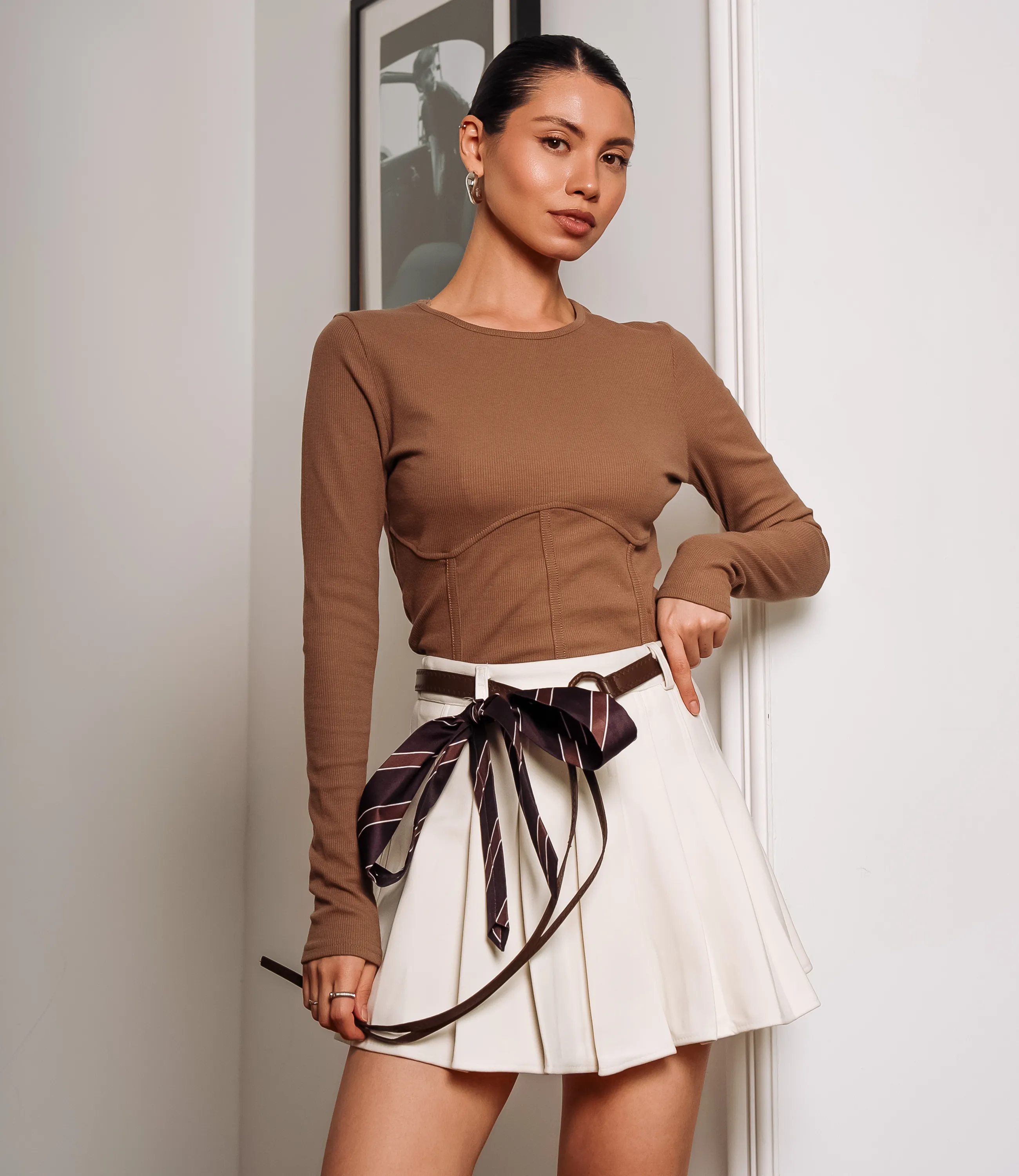 Юбка #КТ3669 (1), молочный - фото 1