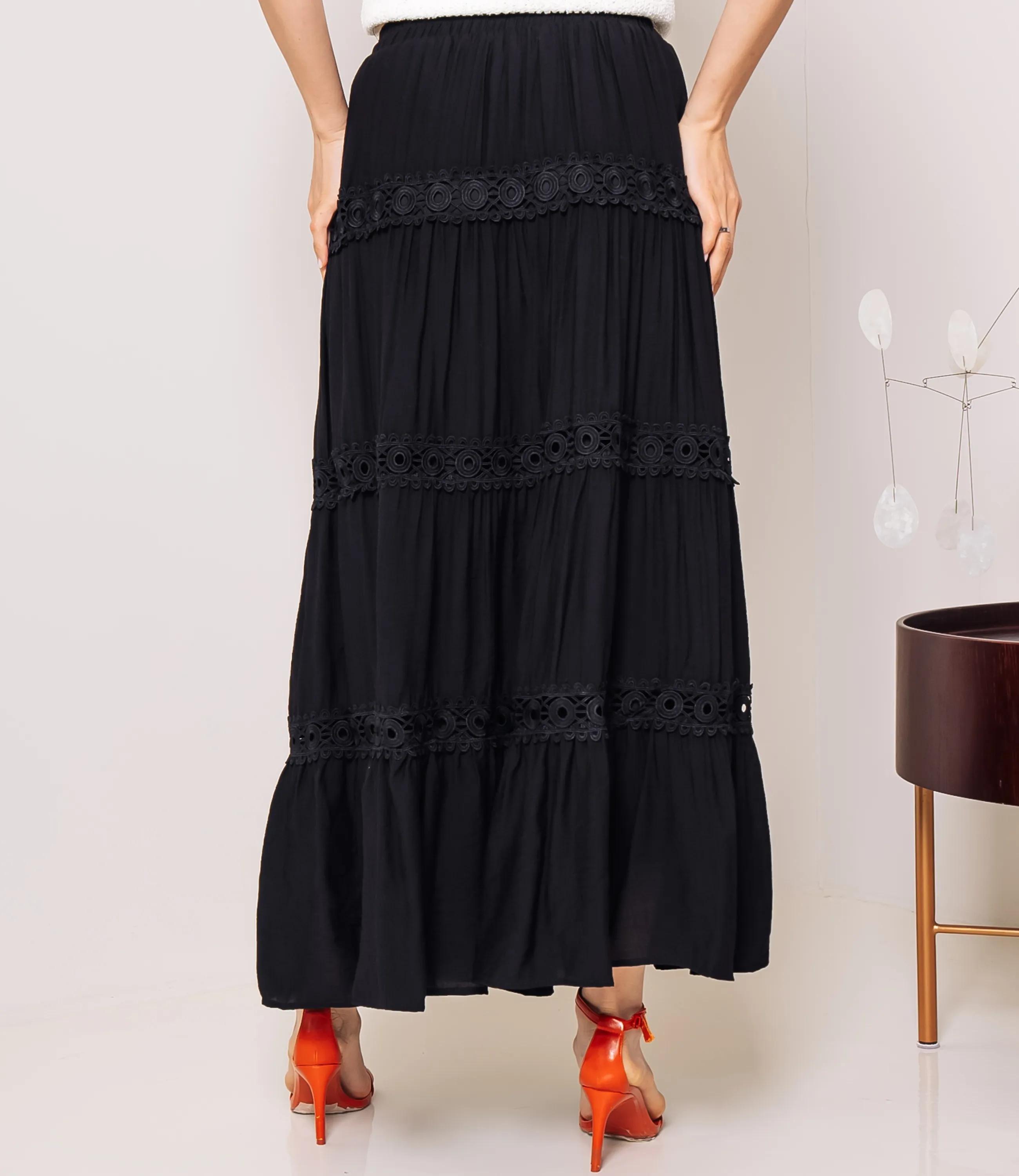 Юбка #КТ815 (9), чёрный - фото 4