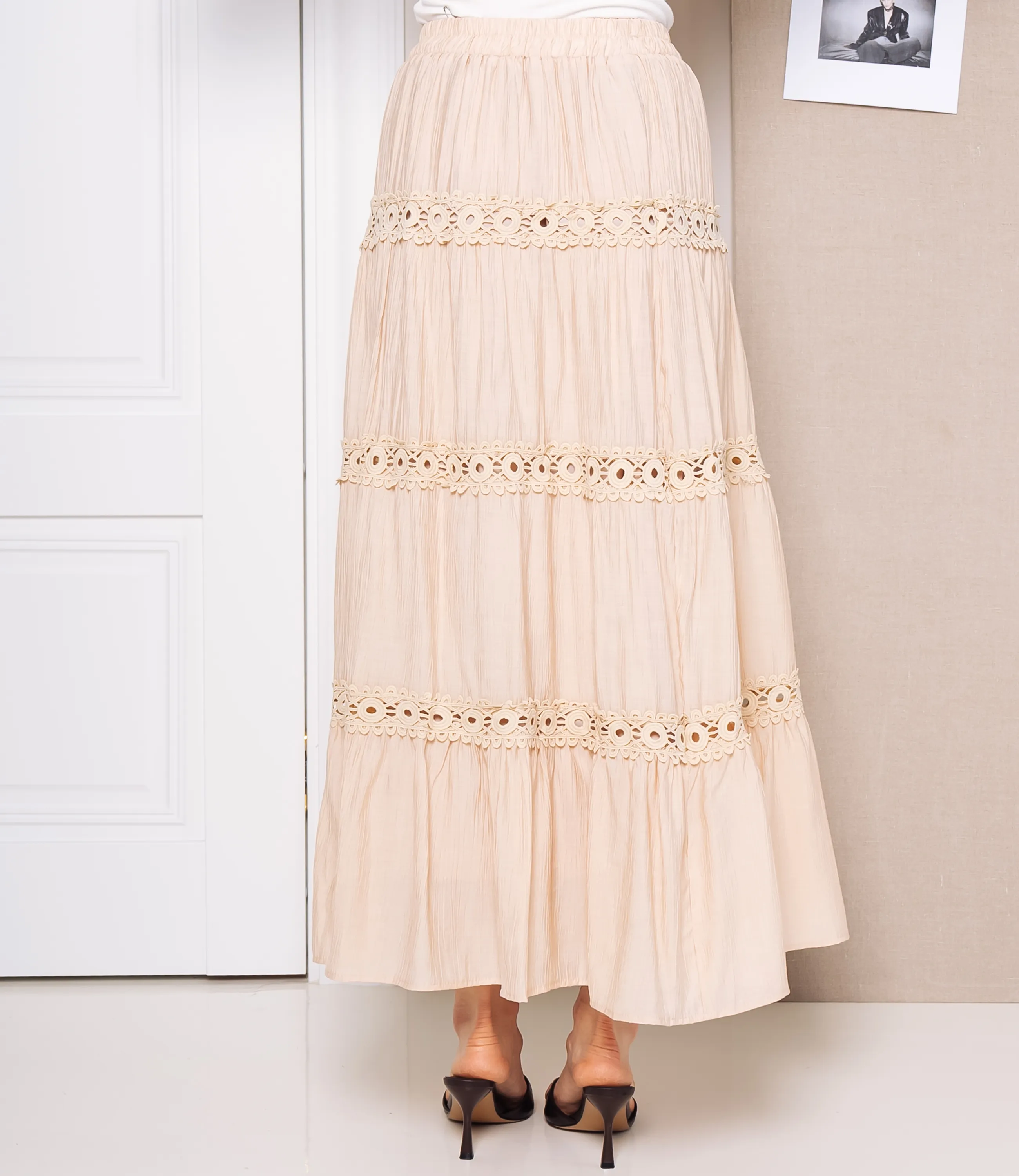 Юбка #КТ815 (9), бежевый - фото 4